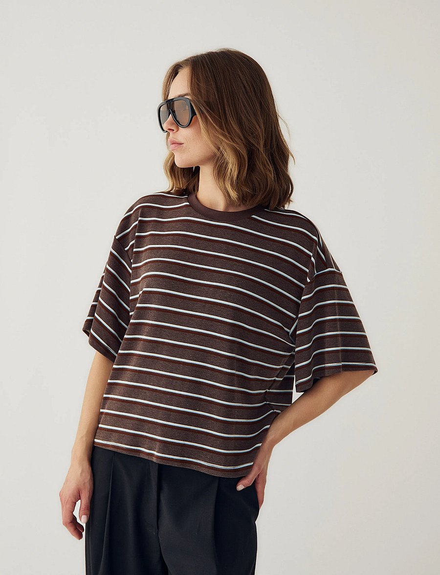 Noella - N-Murphie Top - t-shirts - dalma blue stripe - 3