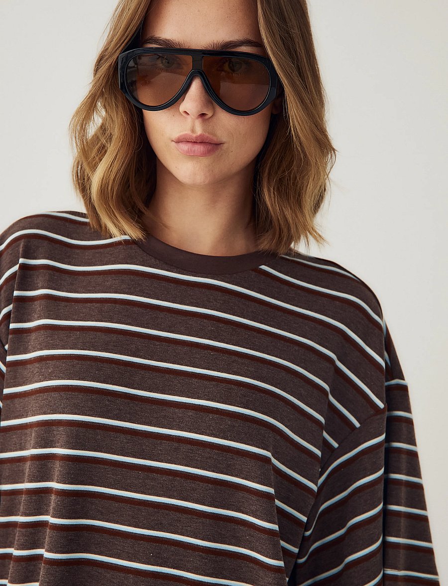 Noella - N-Murphie Top - t-shirts - dalma blue stripe - 5
