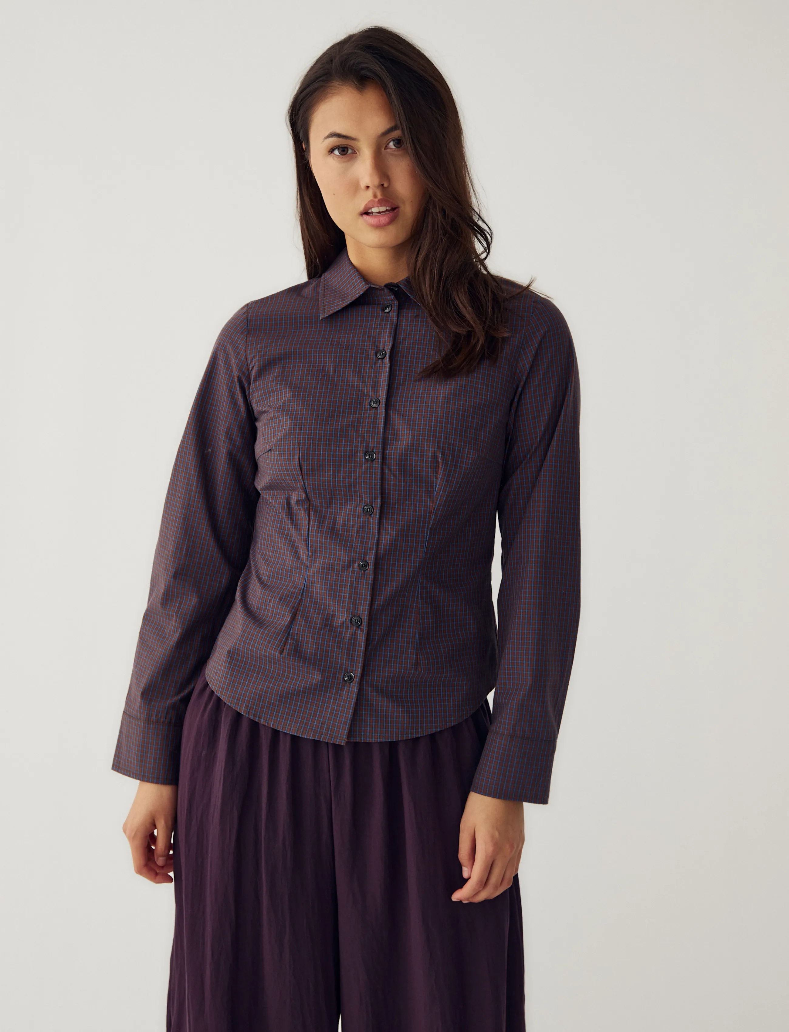 Noella N-Loyce Shirt - Noella - DESHAY BURGUNDY CHECK / burgundy