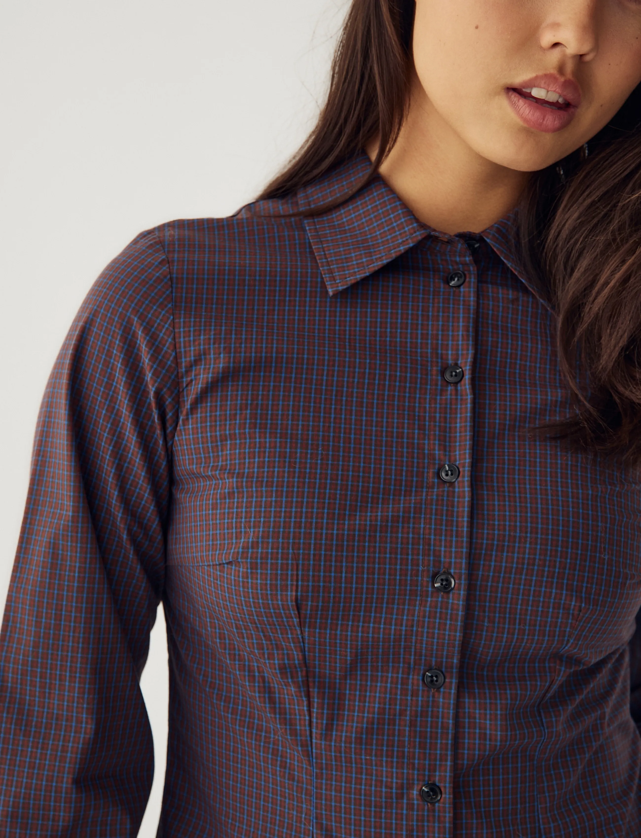 Noella - N-Loyce Shirt - pikkade varrukatega särgid - deshay burgundy check - 4
