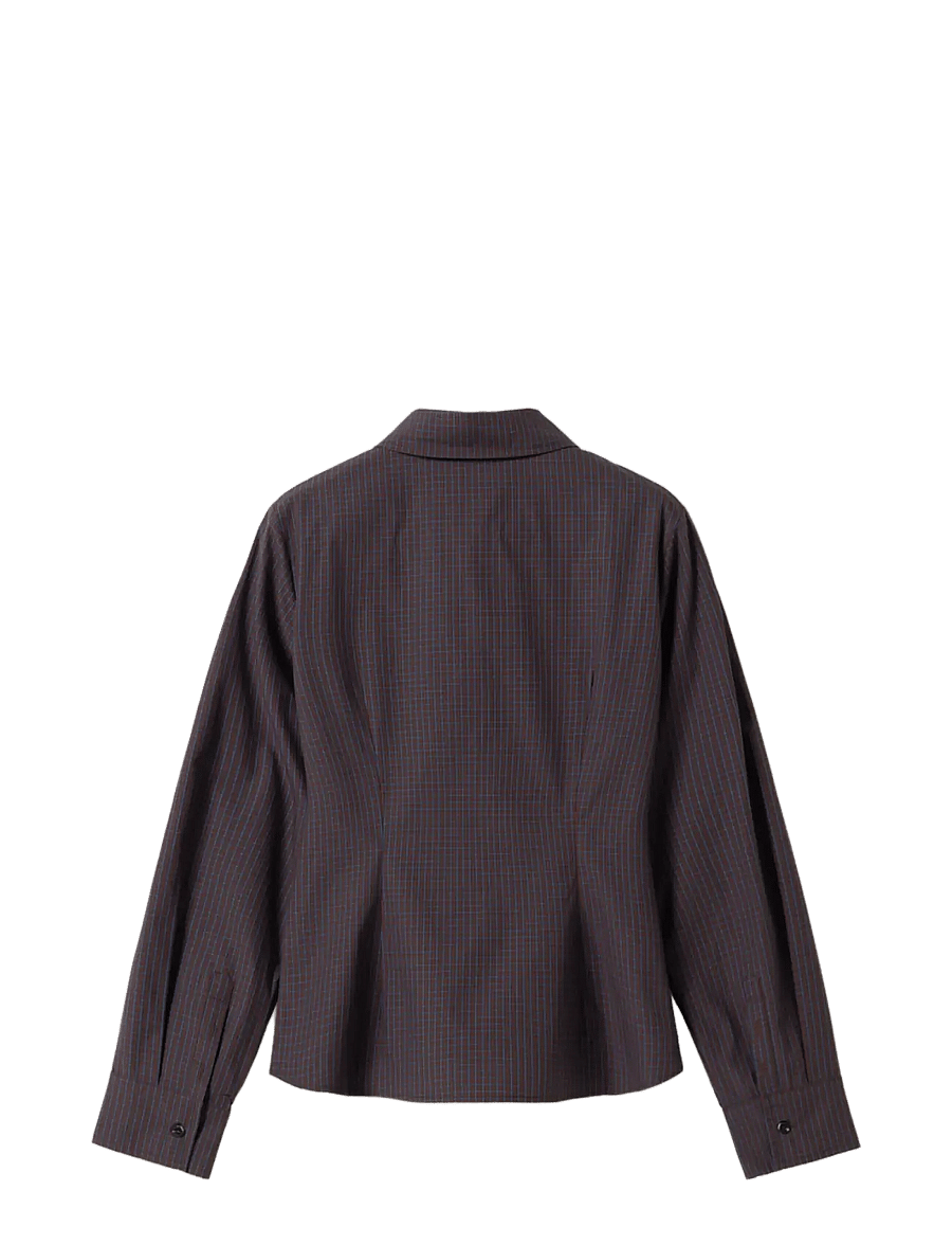 Noella - N-Loyce Shirt - langärmlige hemden - deshay burgundy check - 2