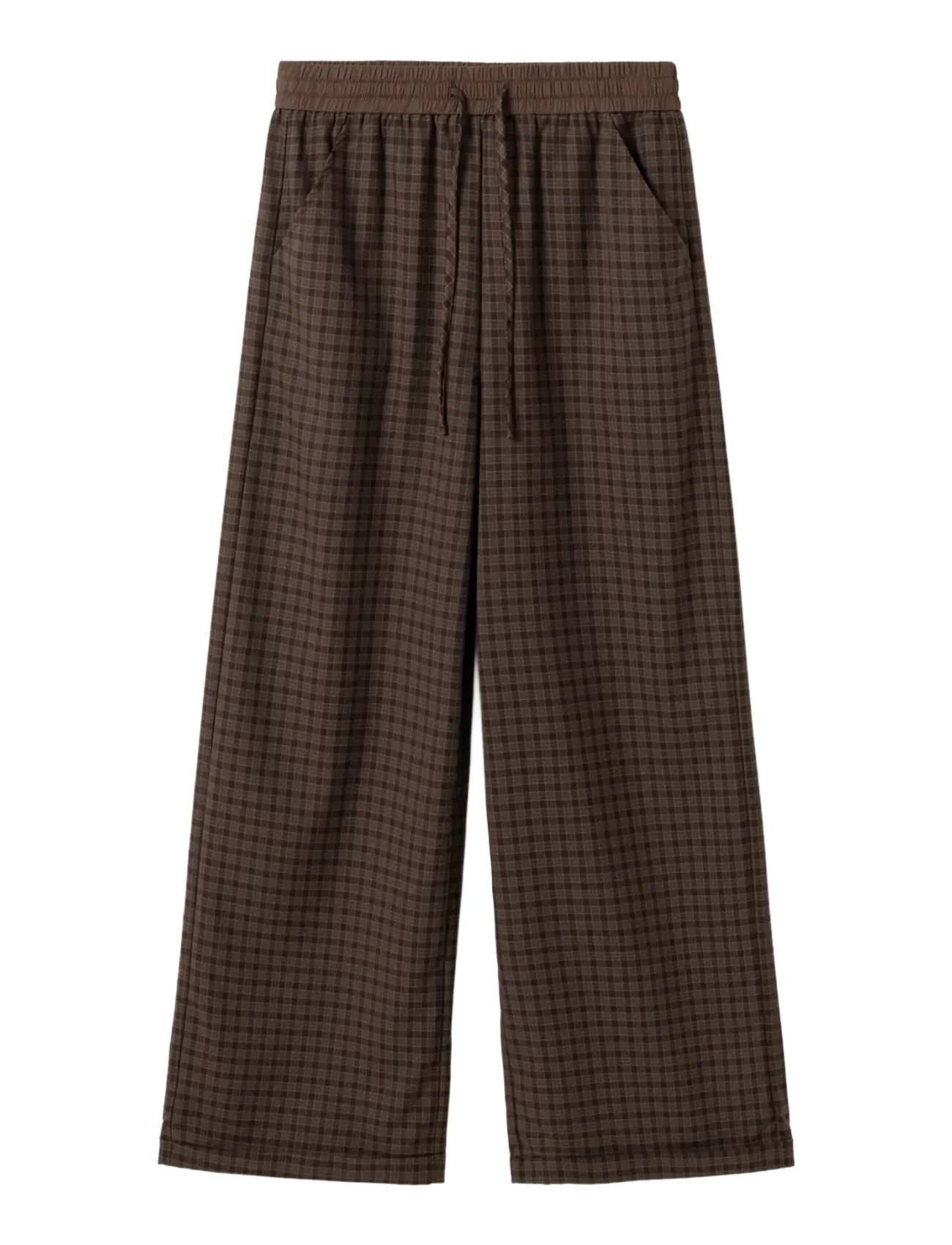 Noella - N-Maha MW Pants - vida byxor - devana brown check - 1