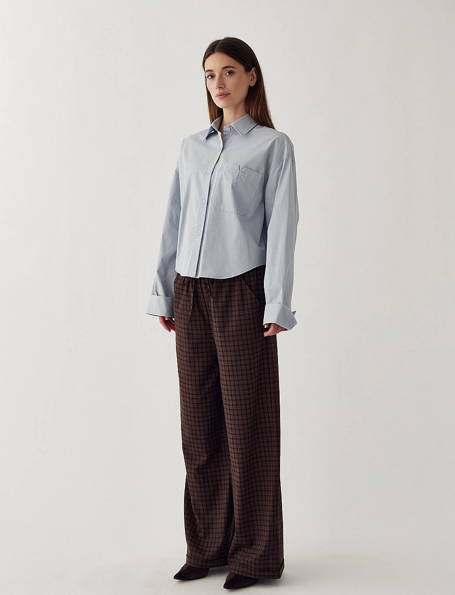 Noella - N-Maha MW Pants - vida byxor - devana brown check - 4