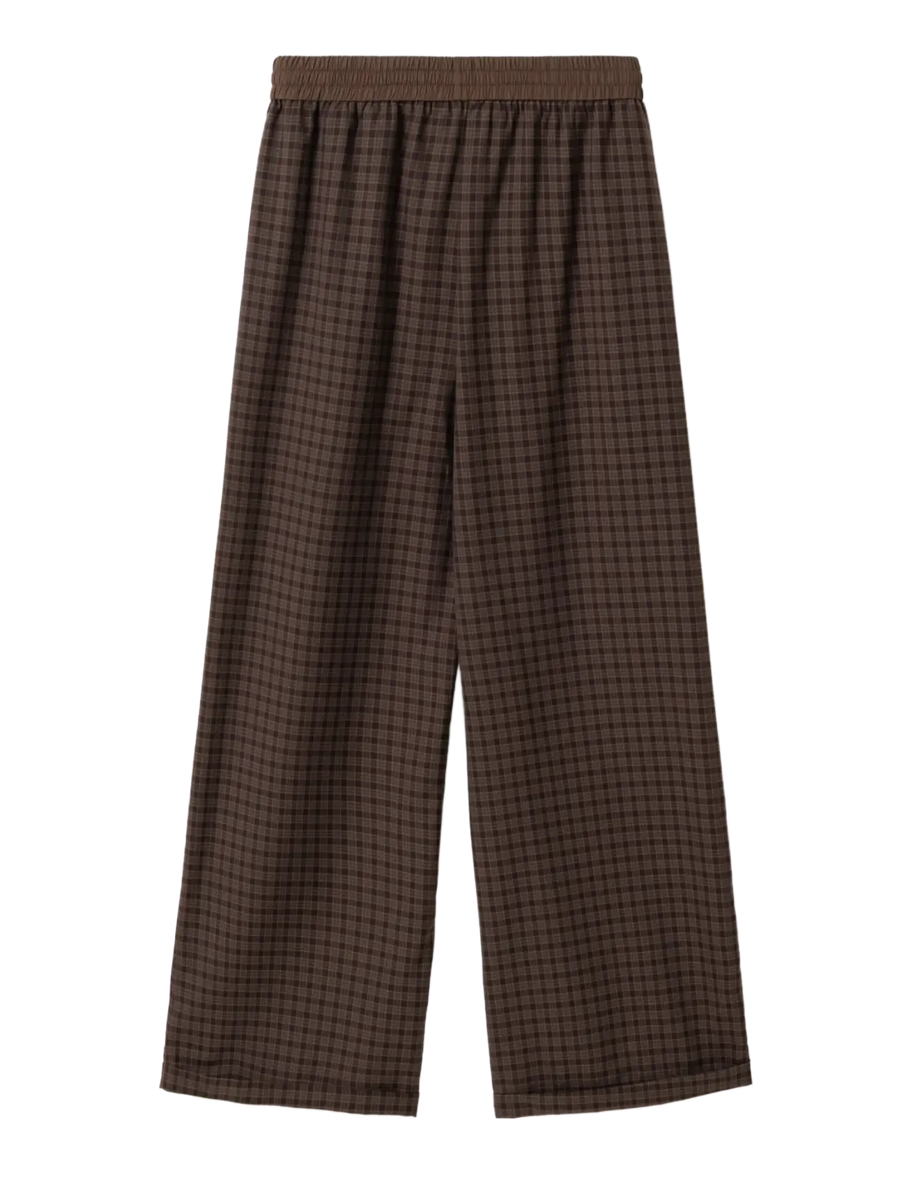 Noella - N-Maha MW Pants - vida byxor - devana brown check - 2