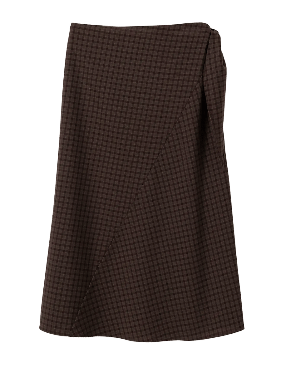 Noella - N-Mitty Skirt - slå-om-nederdele - devana brown check - 1