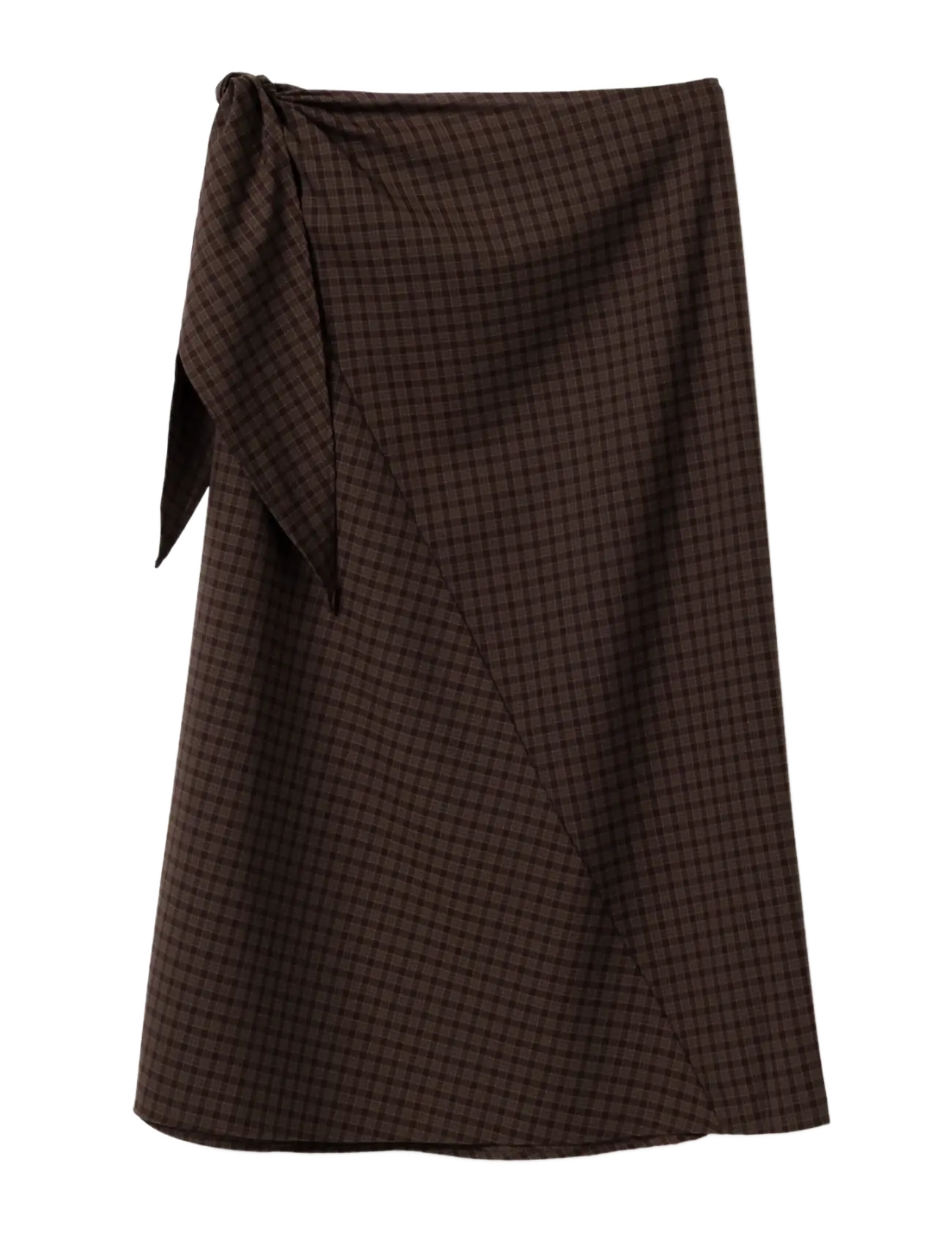 Noella - N-Mitty Skirt - slå-om-nederdele - devana brown check - 2