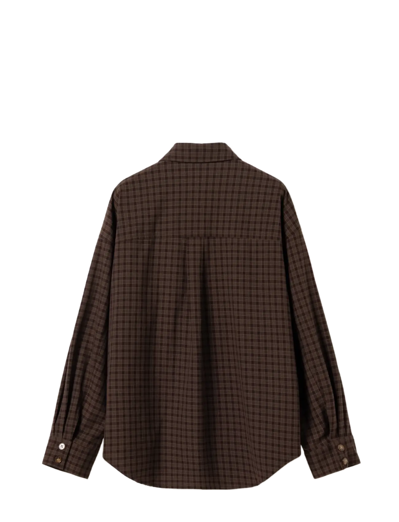 Noella - N-Lisa Shirt - pikkade varrukatega särgid - devana brown check - 1