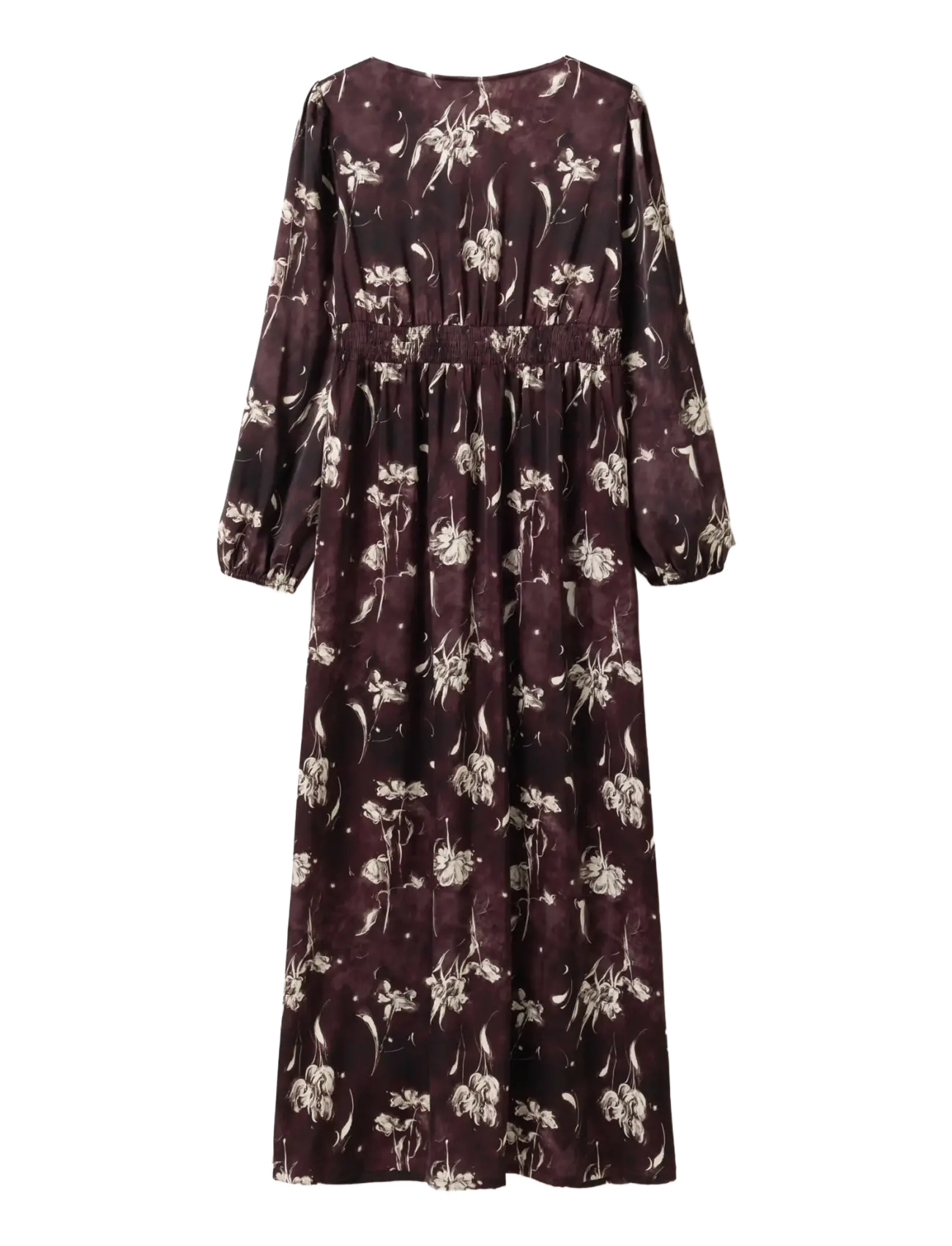 Noella - N-Lilith Maxi Dress - maksikleidid - dovie burgundy print - 2