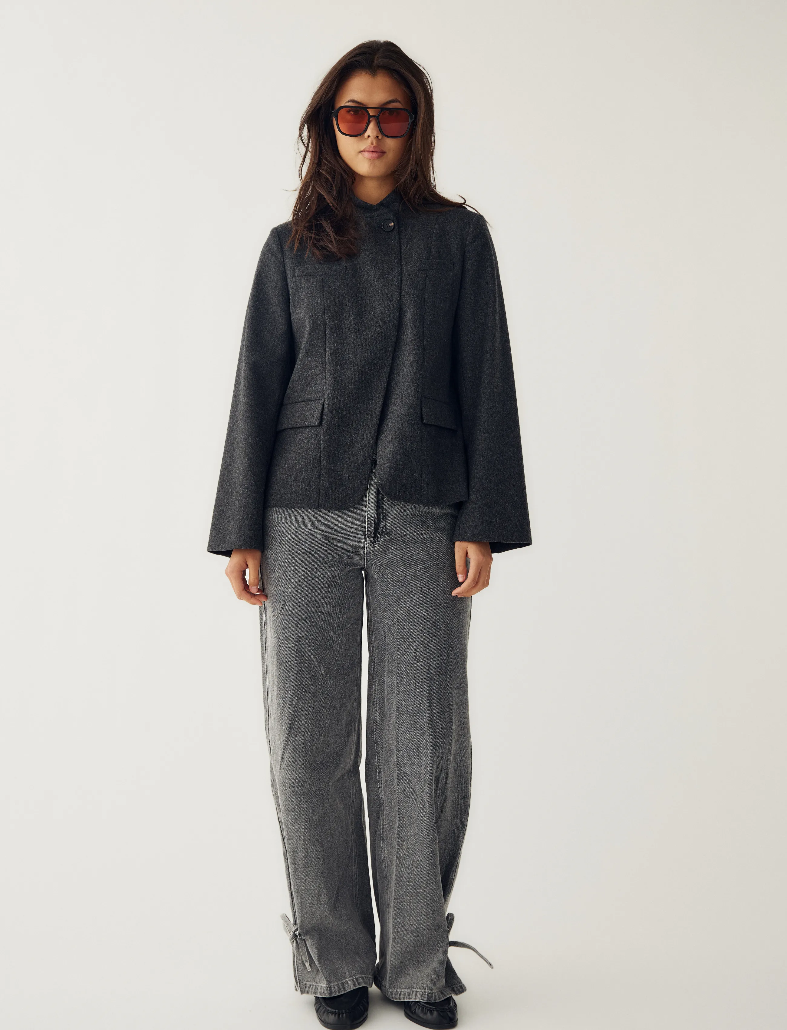 Noella - N-Monique Blazer - dark grey melange - 3