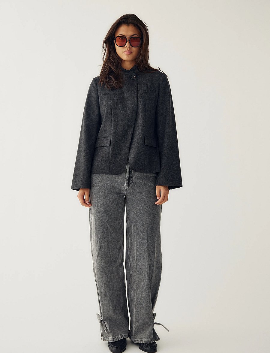 Noella - N-Monique Blazer - dark grey melange - 3