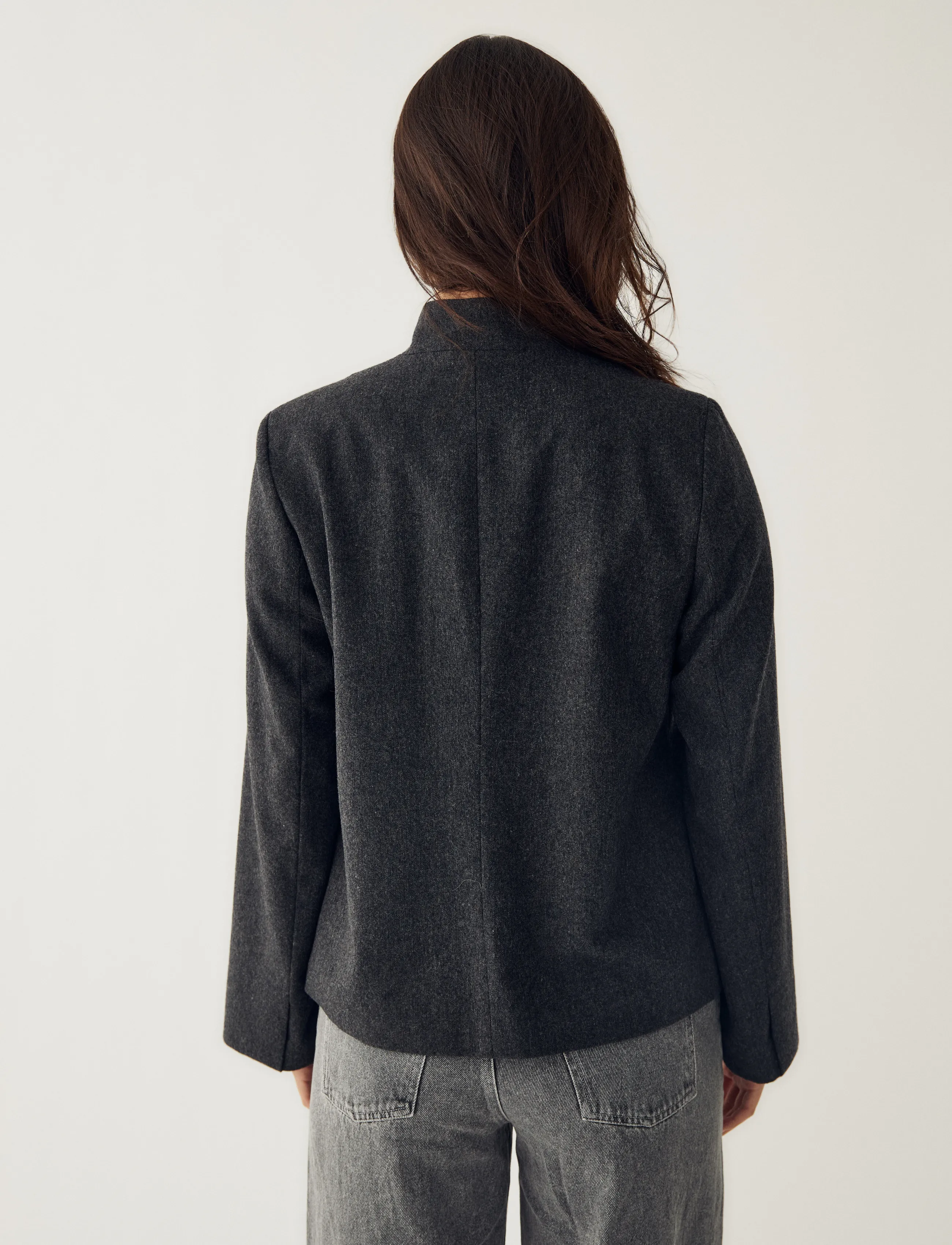 Noella - N-Monique Blazer - dark grey melange - 4