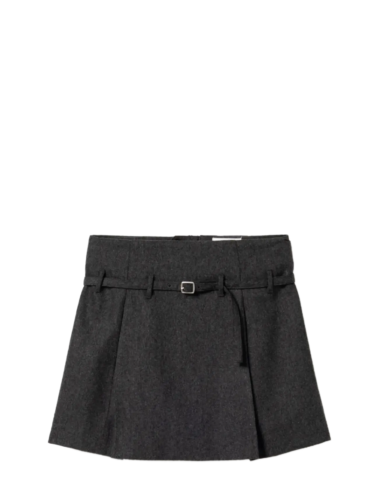 Noella - N-Madena Skirt - plisseeritud seelikud - dark grey melange - 2