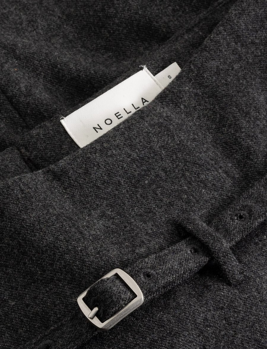 Noella - N-Madena Skirt - plisseeritud seelikud - dark grey melange - 5