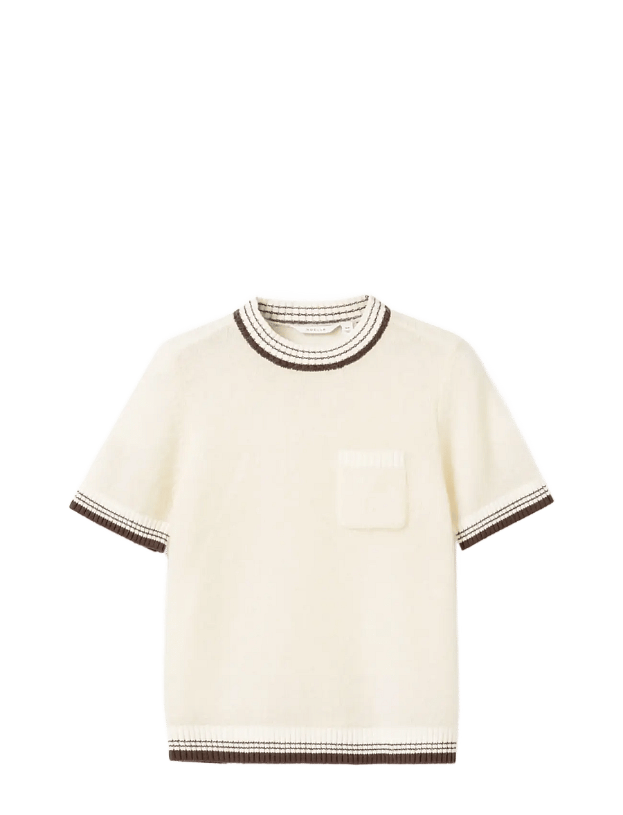 Noella - N-Marthy Knit - stickade tröjor - ivory brown - 1