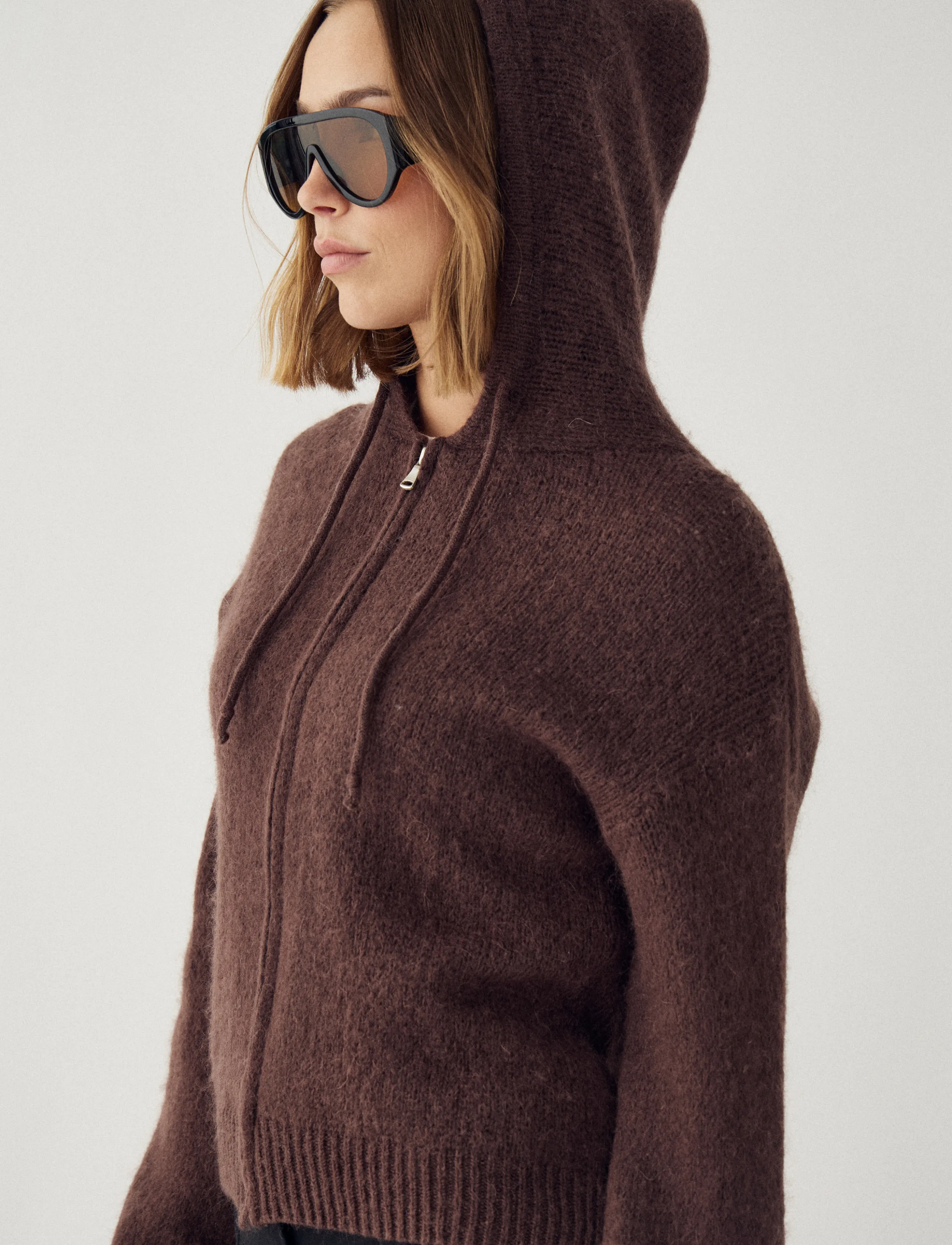 Noella - N-Myung Knit Cardigan - cardigans - chocolate - 2