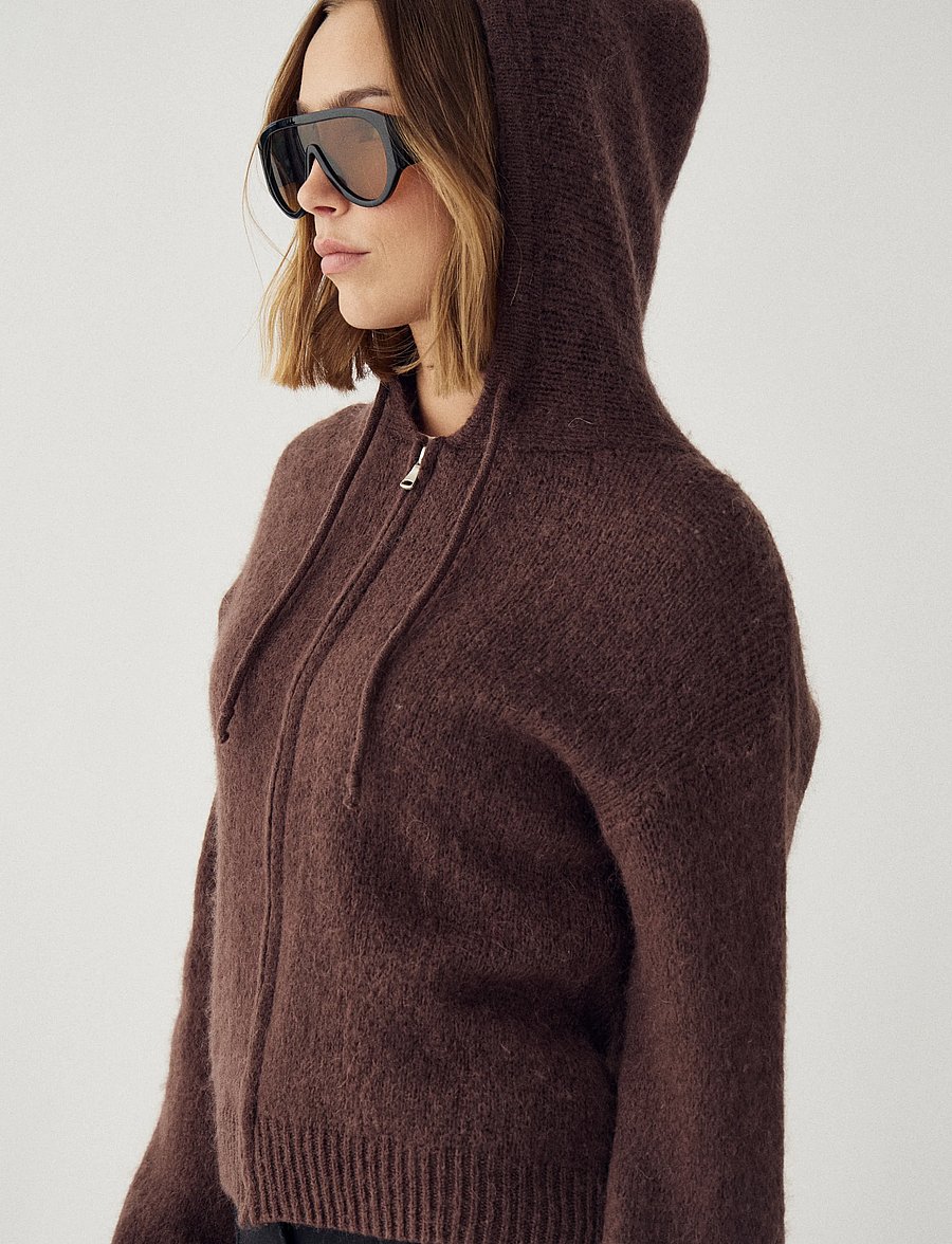 Noella - N-Myung Knit Cardigan - strickjacken - chocolate - 5