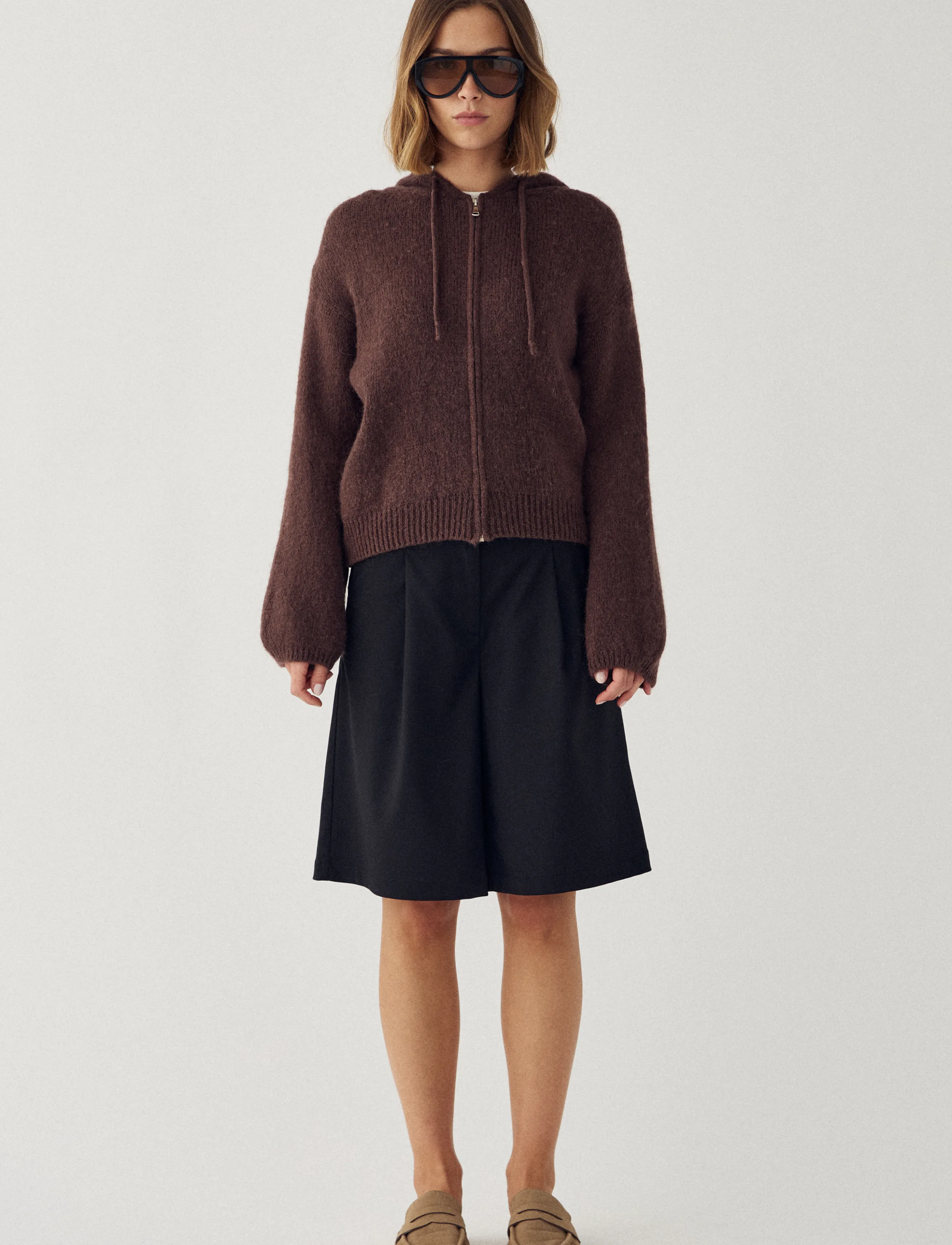 Noella - N-Myung Knit Cardigan - cardigans - chocolate - 3