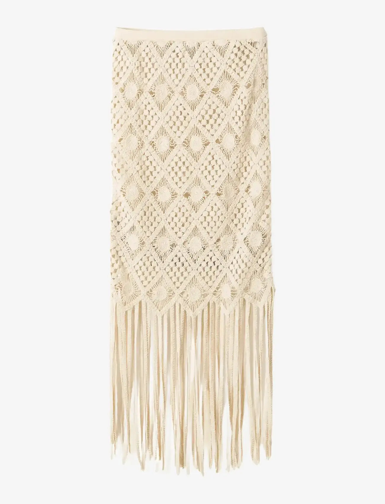 Noella - N-Munira Skirt - megzti sijonai - ivory - 1