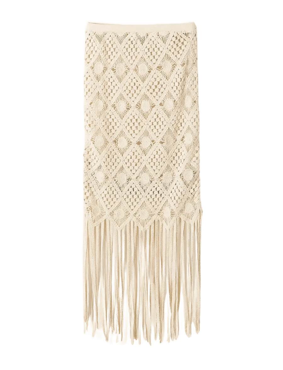 Noella - N-Munira Skirt - strikkede nederdele - ivory - 1