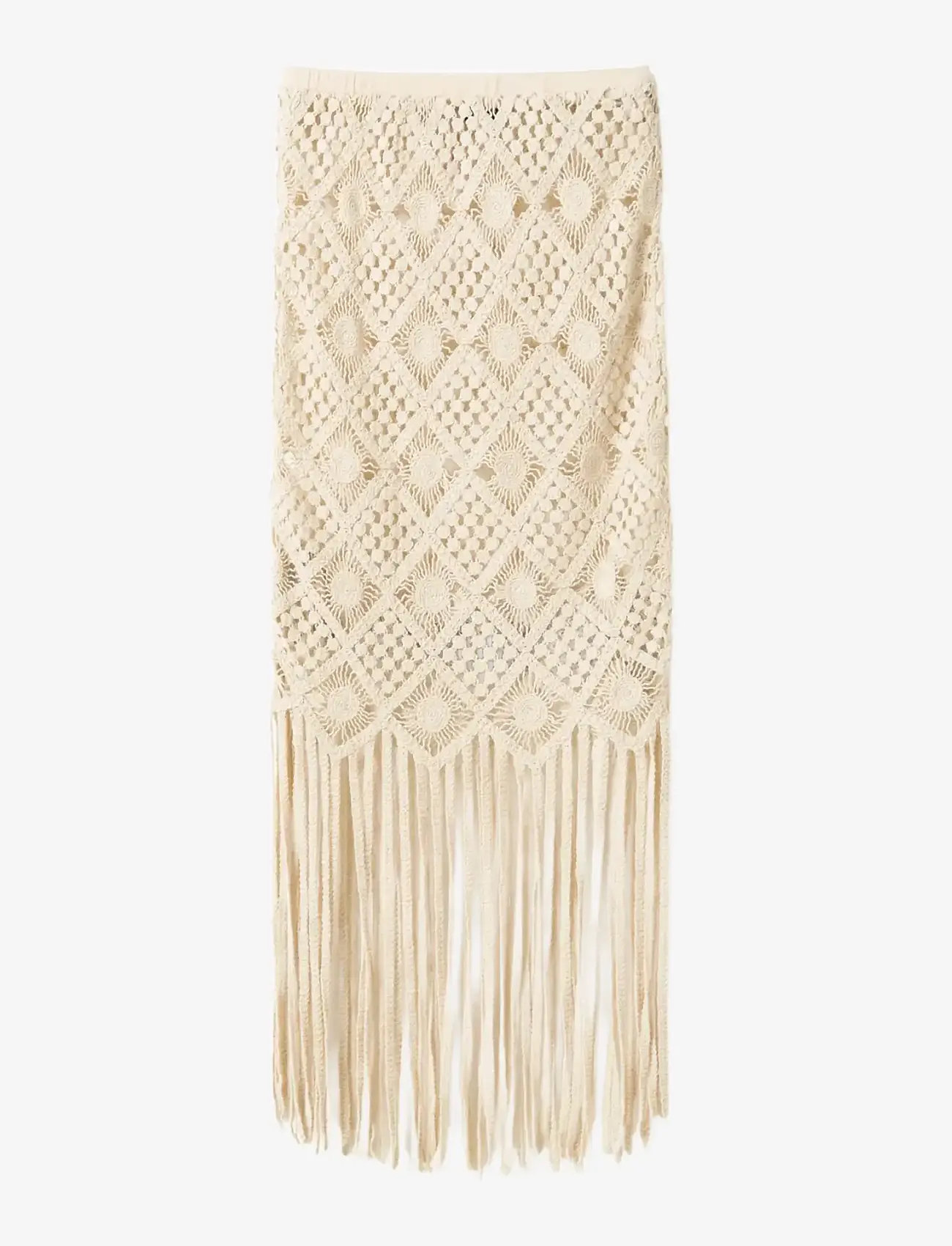 Noella - N-Munira Skirt - megzti sijonai - ivory - 2