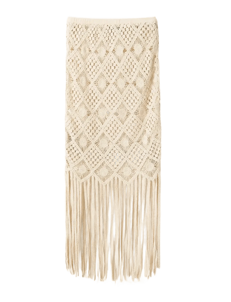 Noella - N-Munira Skirt - strikkede nederdele - ivory - 2