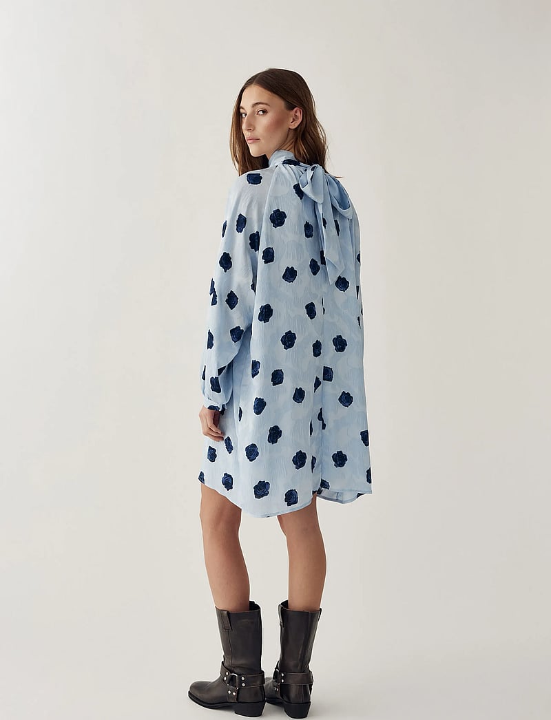 Noella - N-Lorenia Dress - trumpos suknelės - delice blue print - 0
