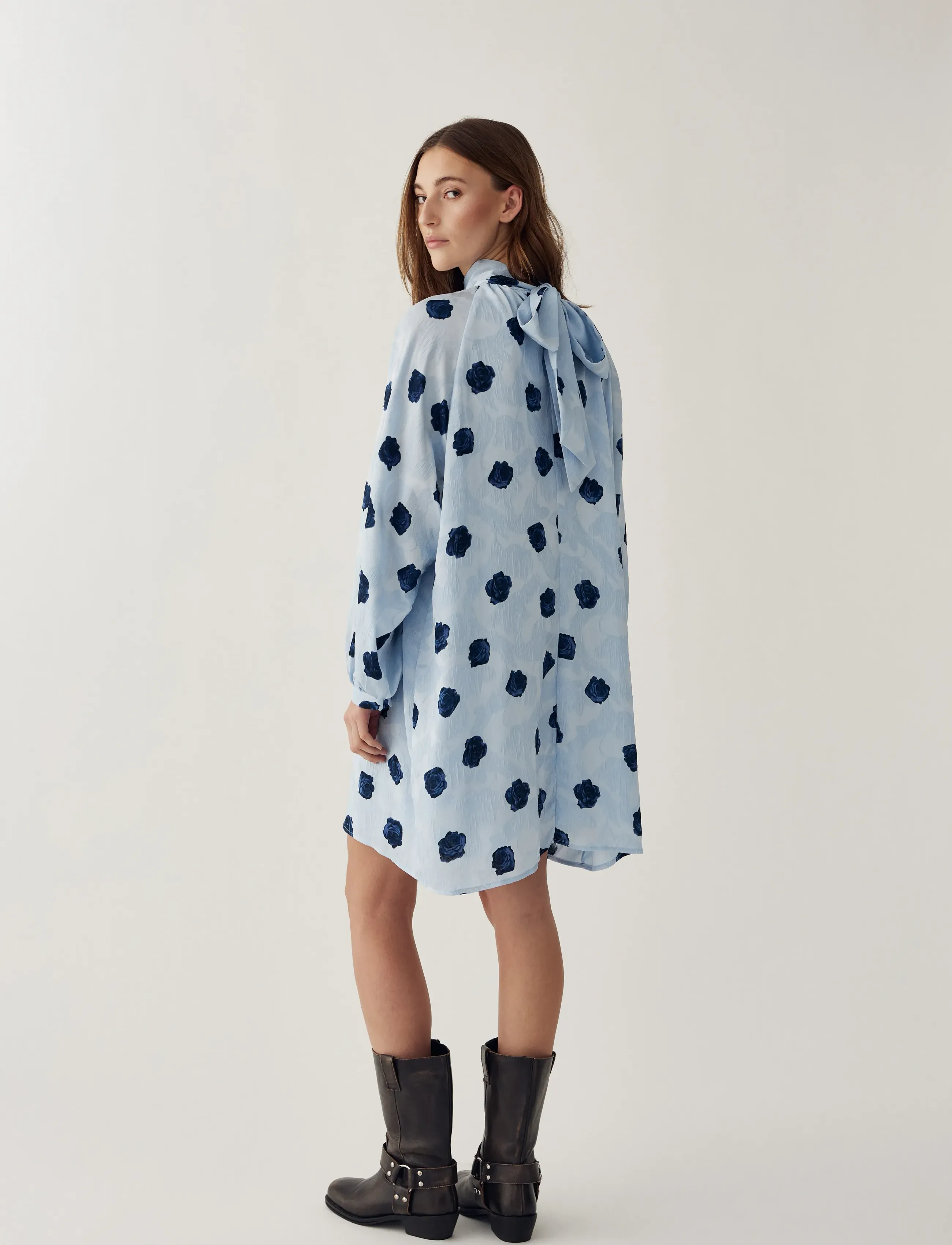 Noella N-Lorenia Dress - Drabužiai - DELICE BLUE PRINT / blue