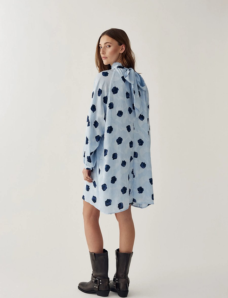 Noella - N-Lorenia Dress - minikleidid - delice blue print - 0