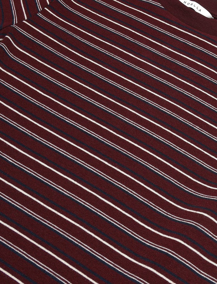 Noella - N-Mykel Top - t-shirts - dizzy burgundy stripe - 2