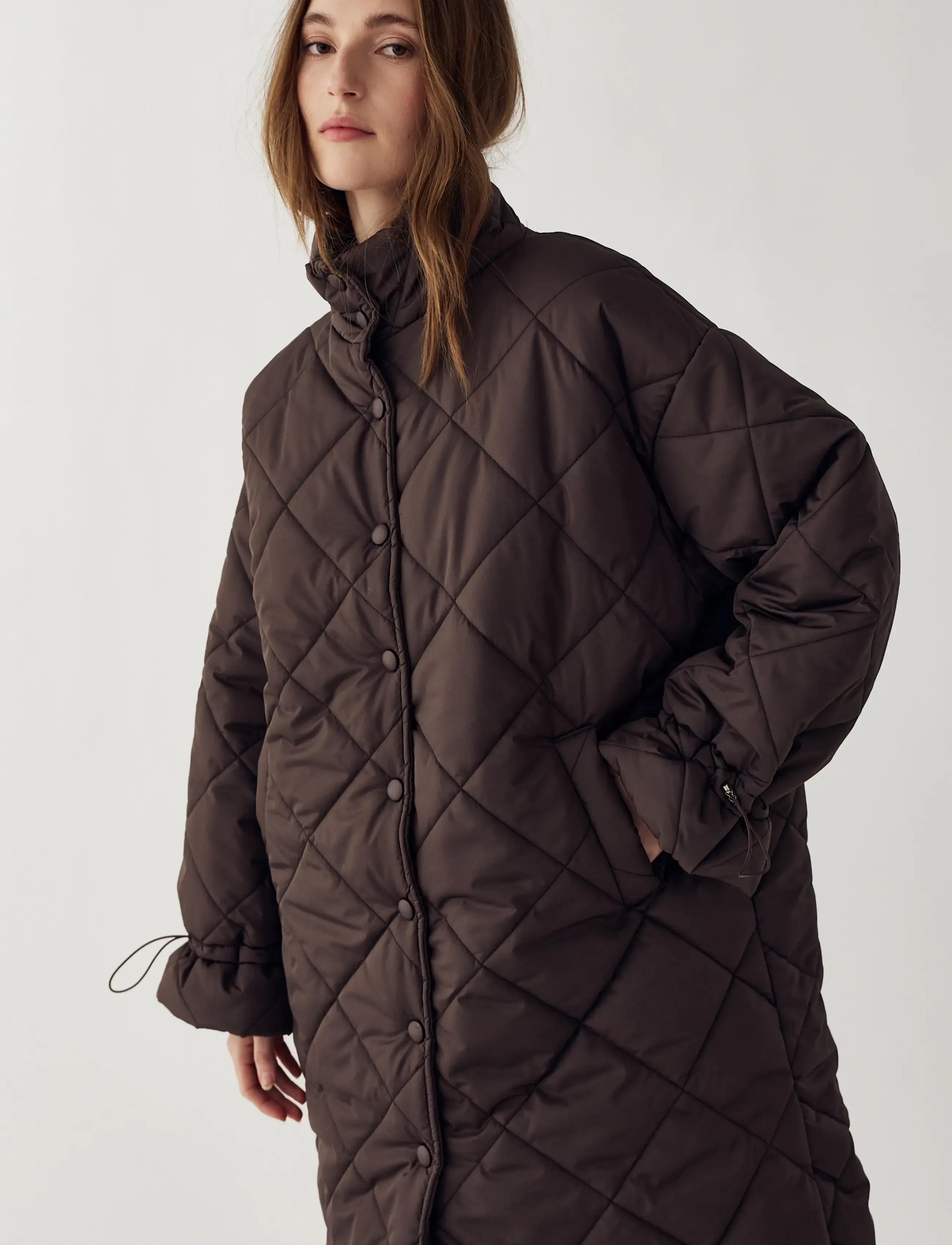 Noella - N-Maude Coat - winter jackets - chocolate - 5