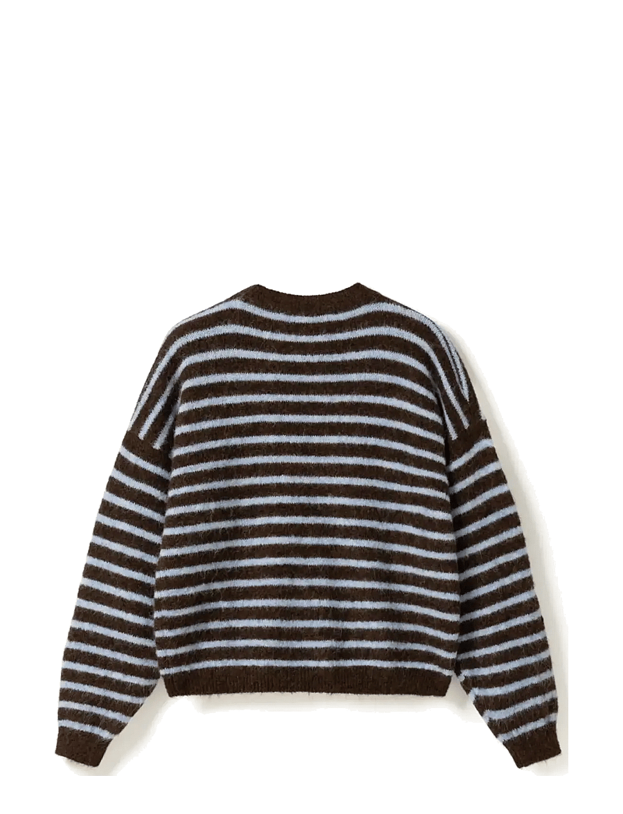 Noella - N-Mafalda Knit - pullover - brown blue stripe - 3
