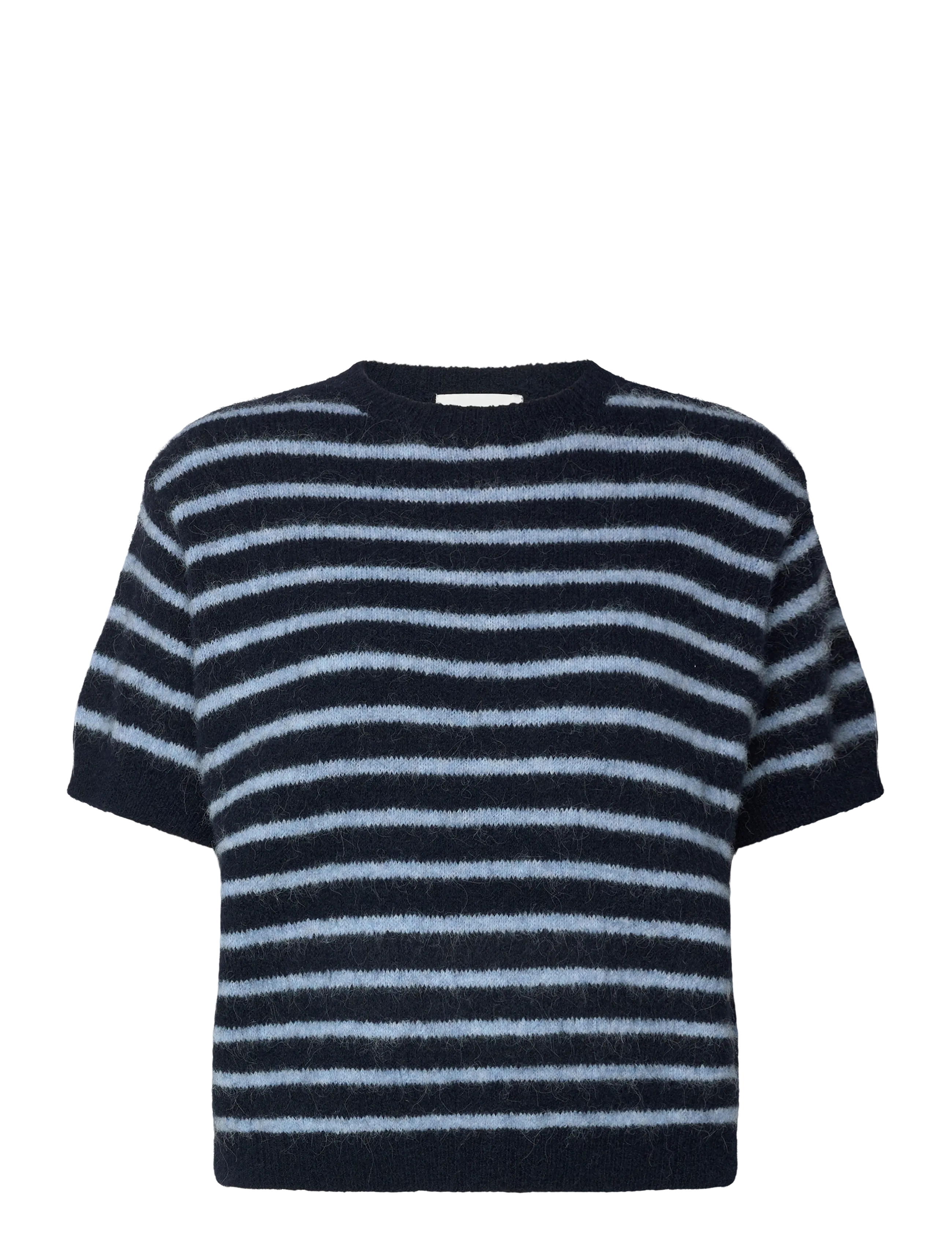 Noella N-Monikah SS Knit - Megzti drabužiai - BLUE STRIPE / navy