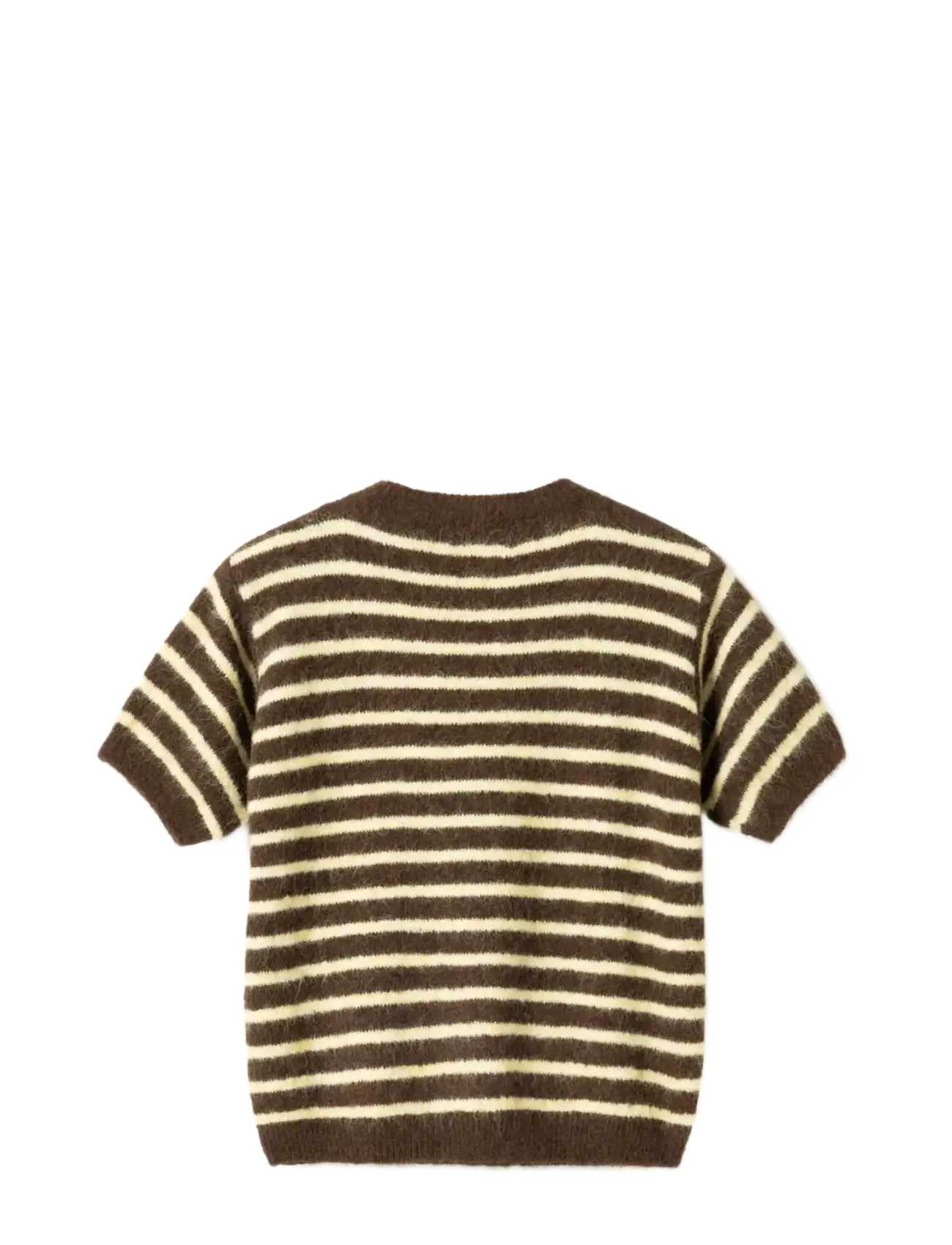 Noella - N-Monikah SS Knit - sviitrid - brown yellow stripe - 2