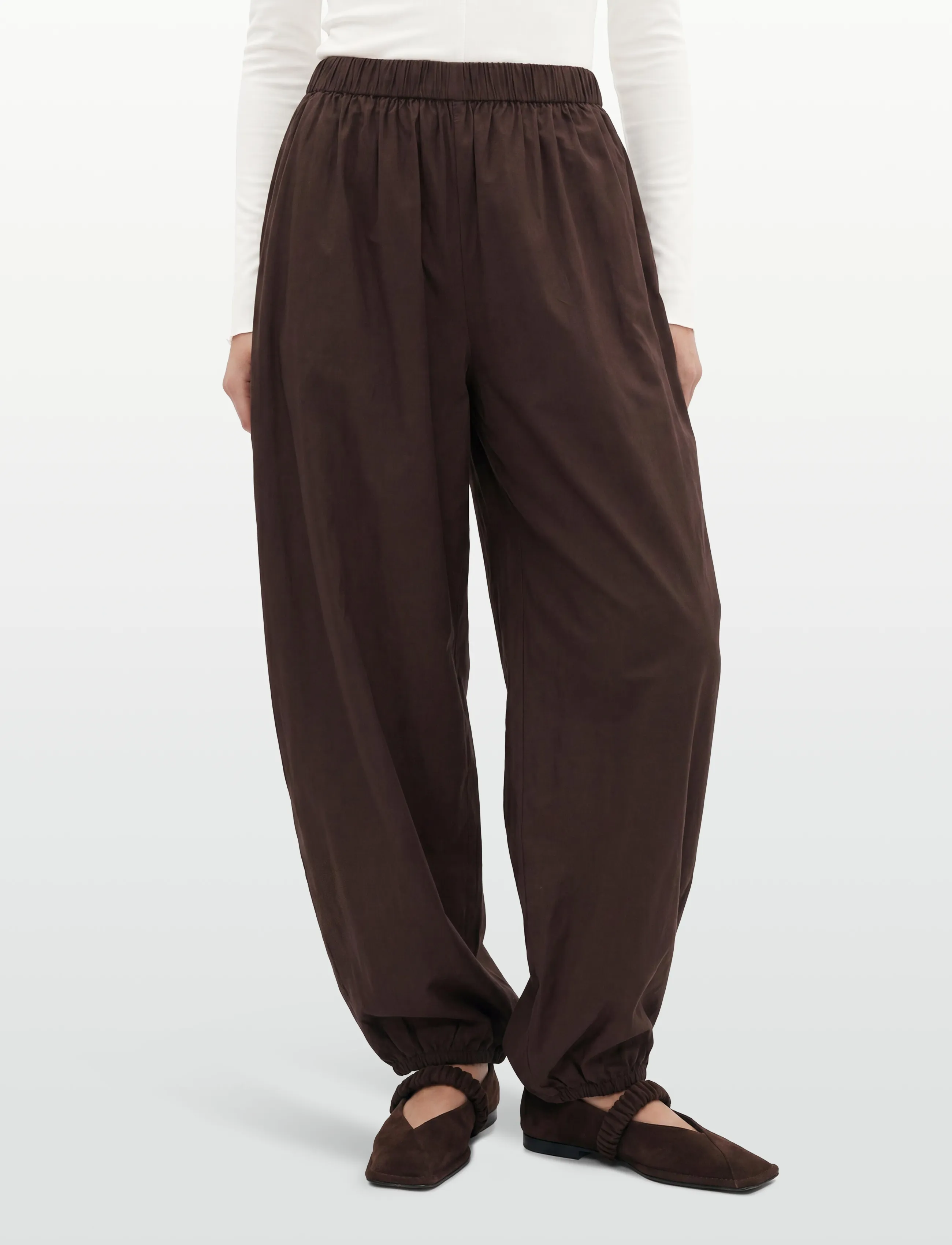 Noella - N-Nerine Pants - vide bukser - chocolate - 3