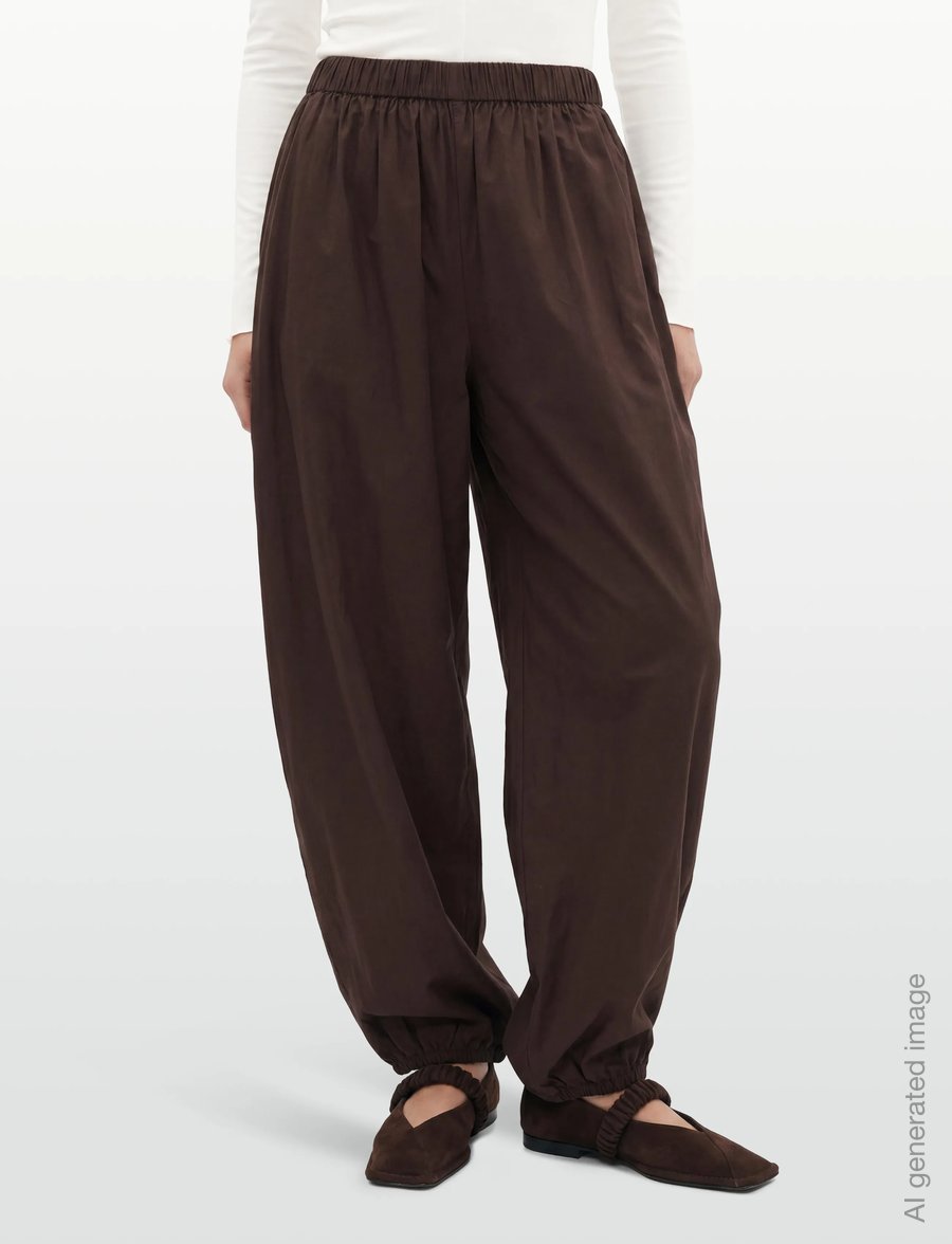 Noella - N-Nerine Pants - laia säärega püksid - chocolate - 4