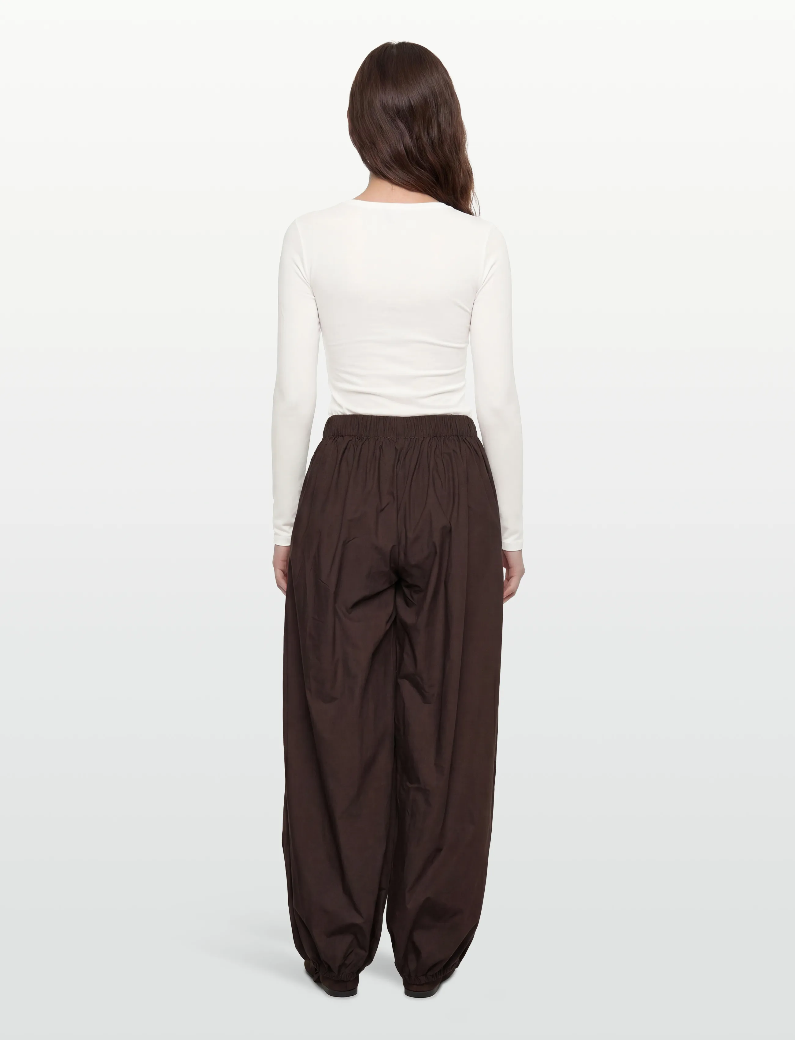 Noella - N-Nerine Pants - vide bukser - chocolate - 4