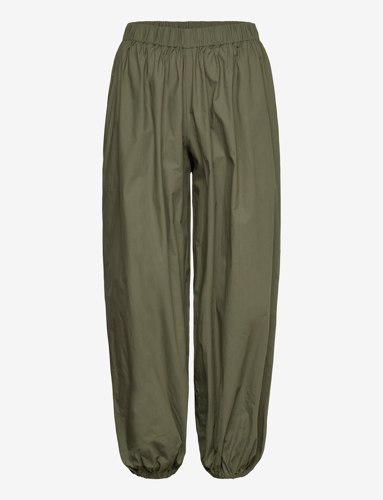 Noella - N-Nerine Pants - wide leg trousers - green leaf - 0