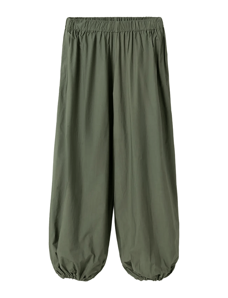 Noella - N-Nerine Pants - vida byxor - green leaf - 1