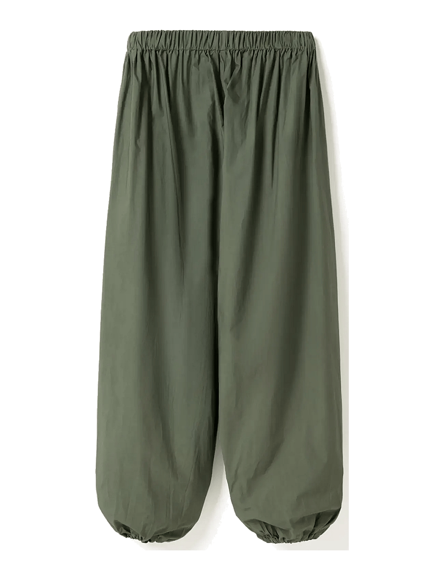 Noella - N-Nerine Pants - vida byxor - green leaf - 2