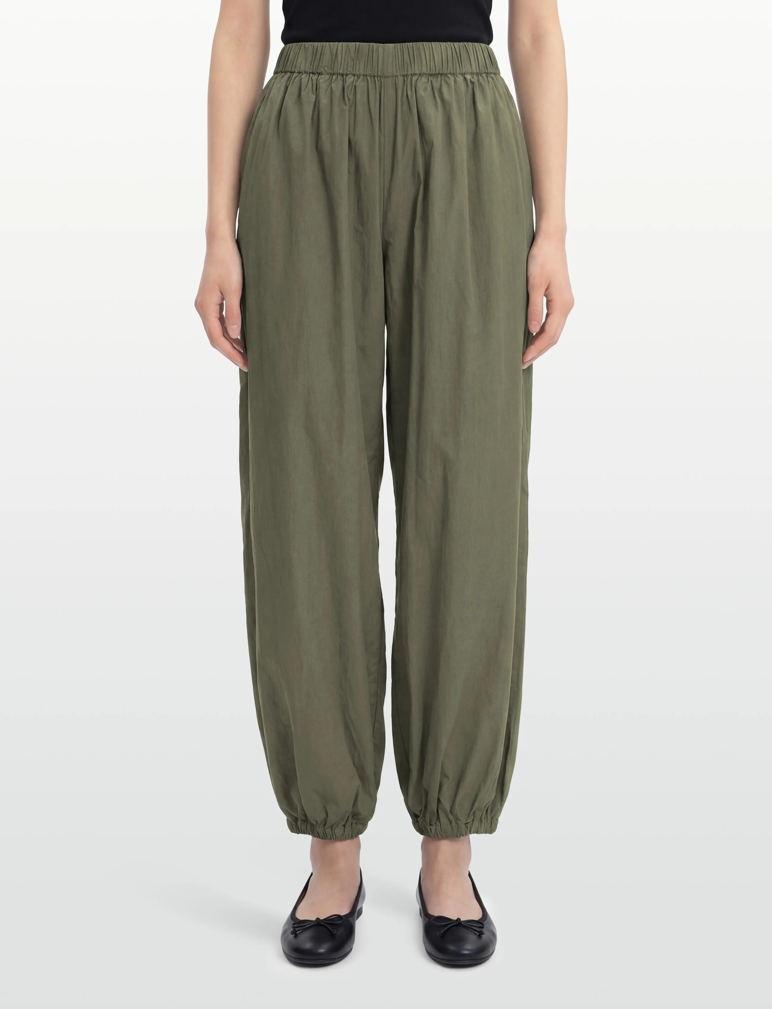 Noella - N-Nerine Pants - hosen mit weitem bein - green leaf - 3