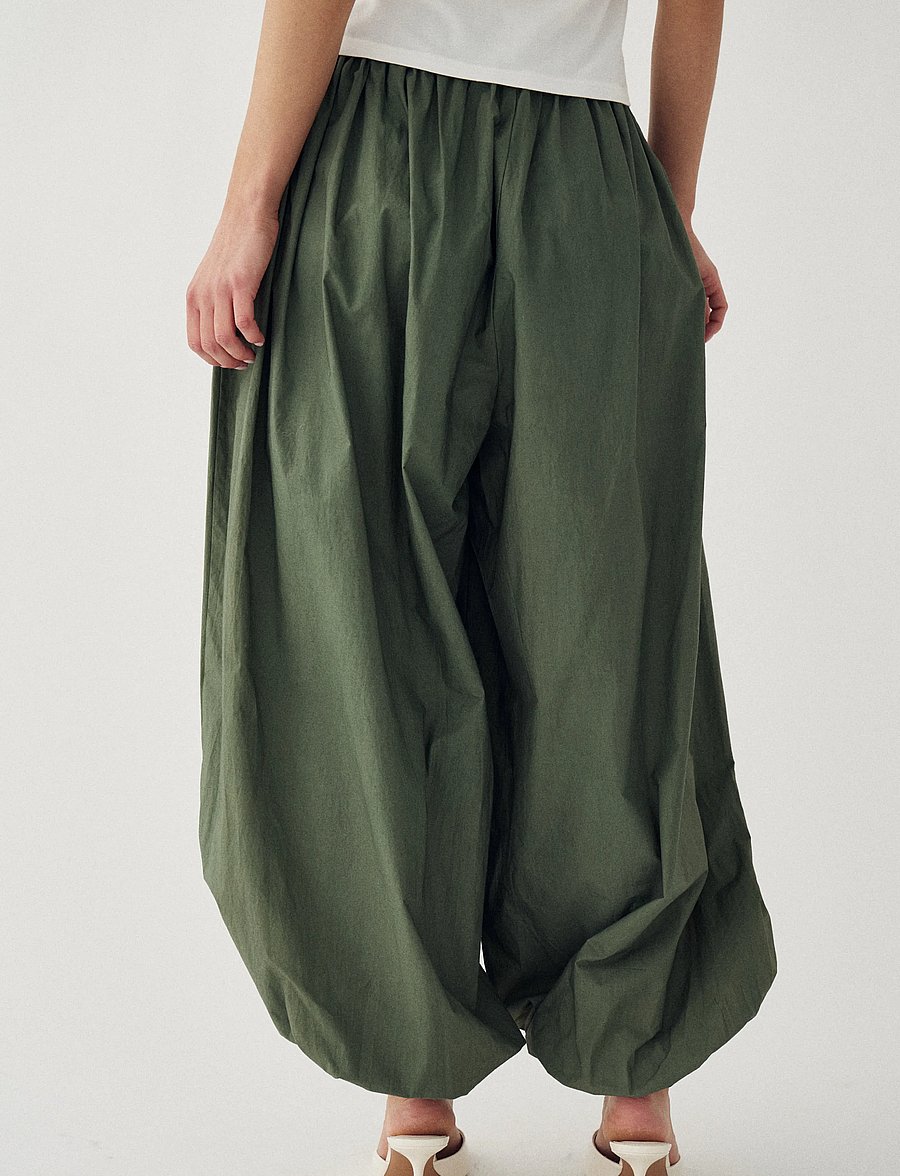 Noella - N-Nerine Pants - vida byxor - green leaf - 4