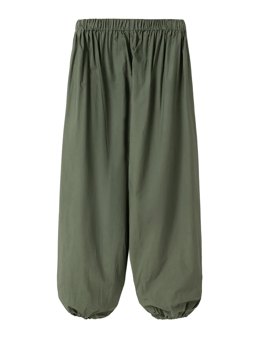 Noella - N-Nerine Pants - vida byxor - green leaf - 3