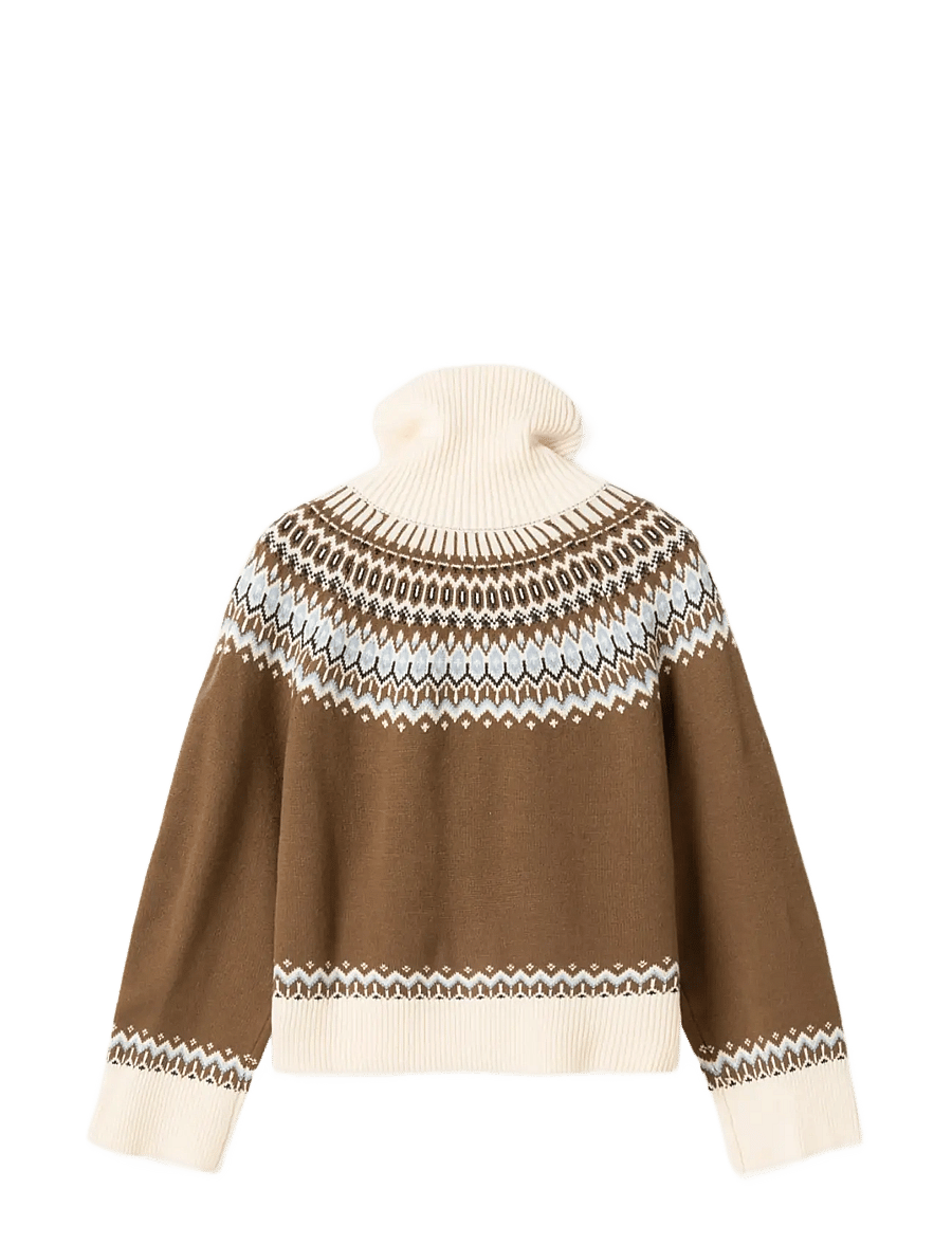 Noella - N-Marcenia Knit Cardigan - polotröjor - brown mix - 1