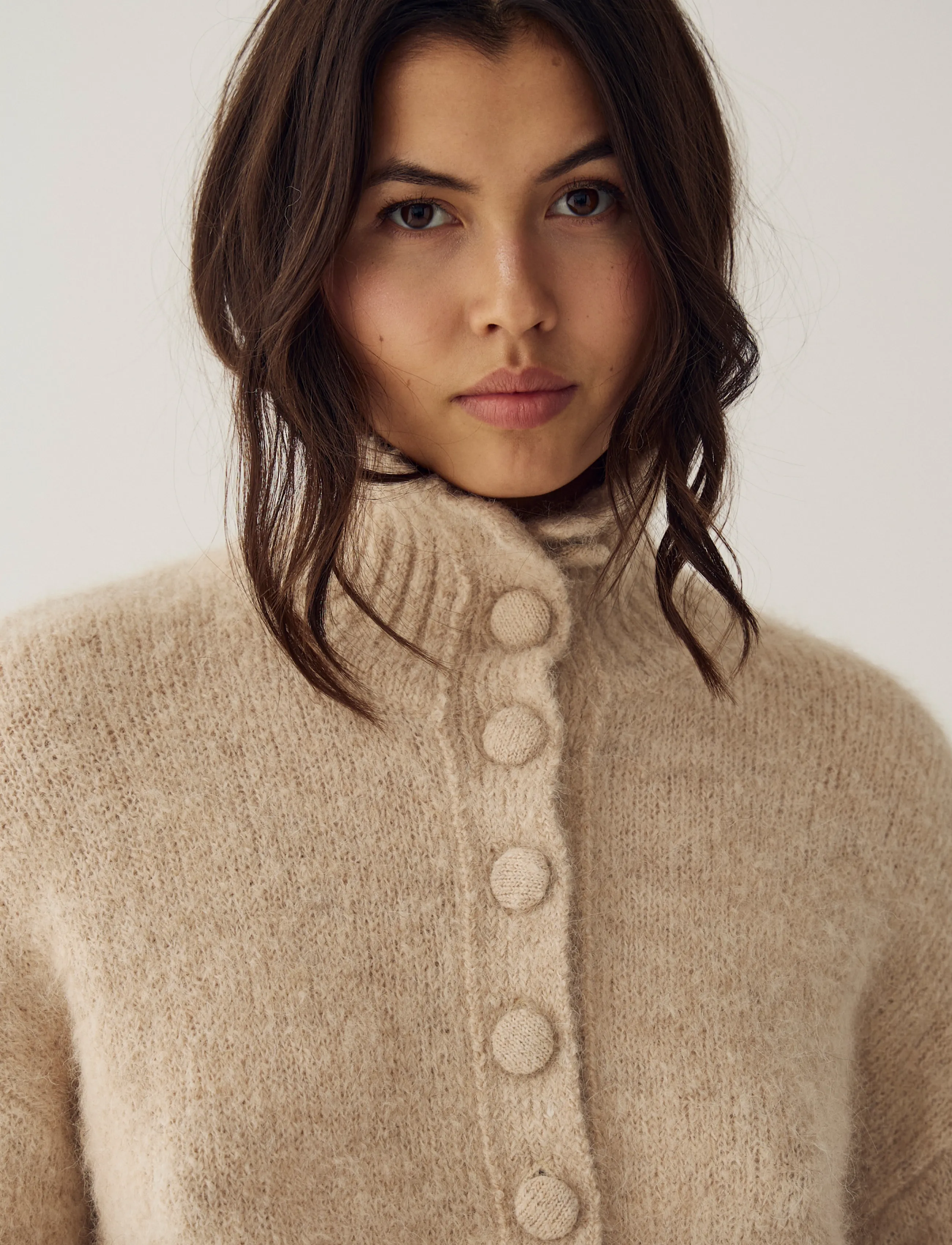 Noella - N-Margeaux Knit - rullekraver - oyster - 4