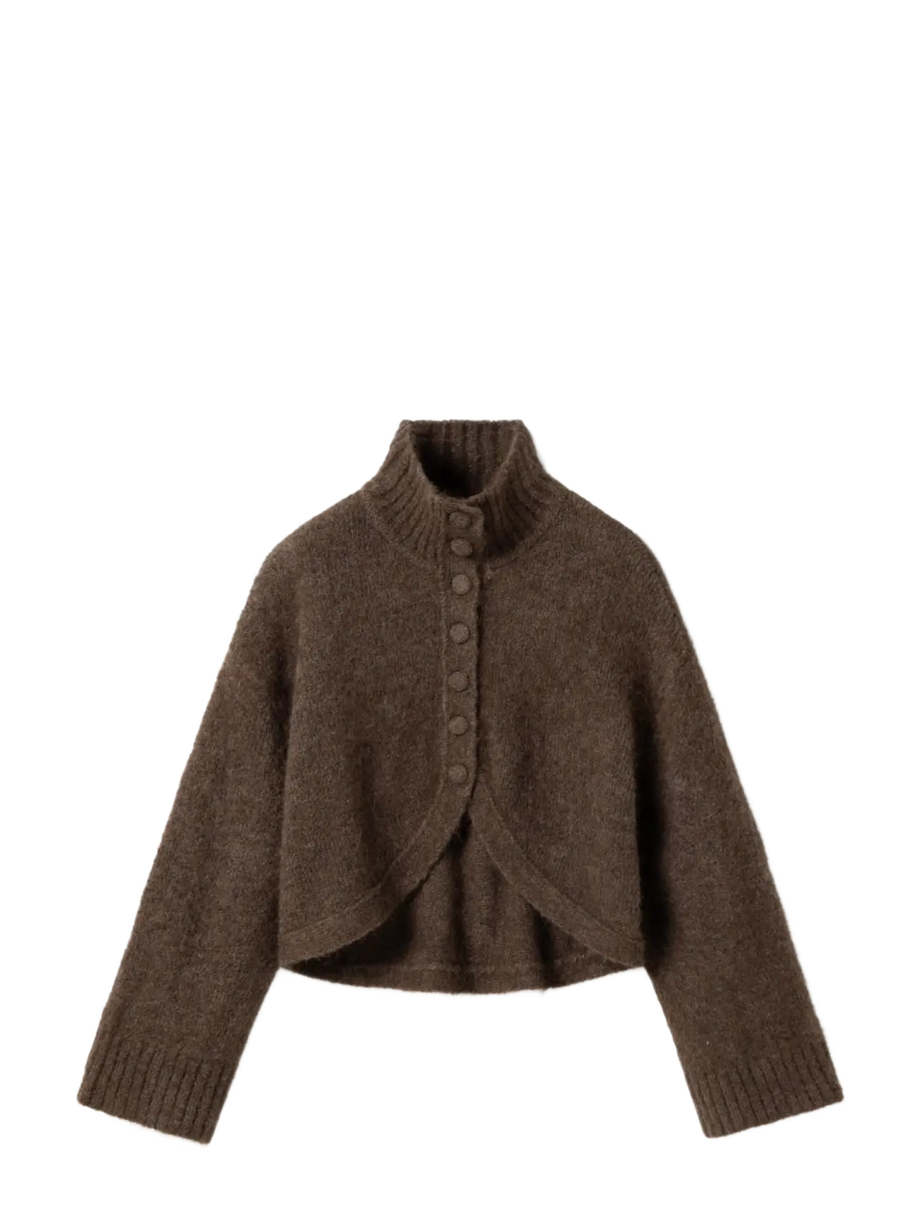 Noella - N-Margeaux Knit - rullekraver - timber brown melange - 2