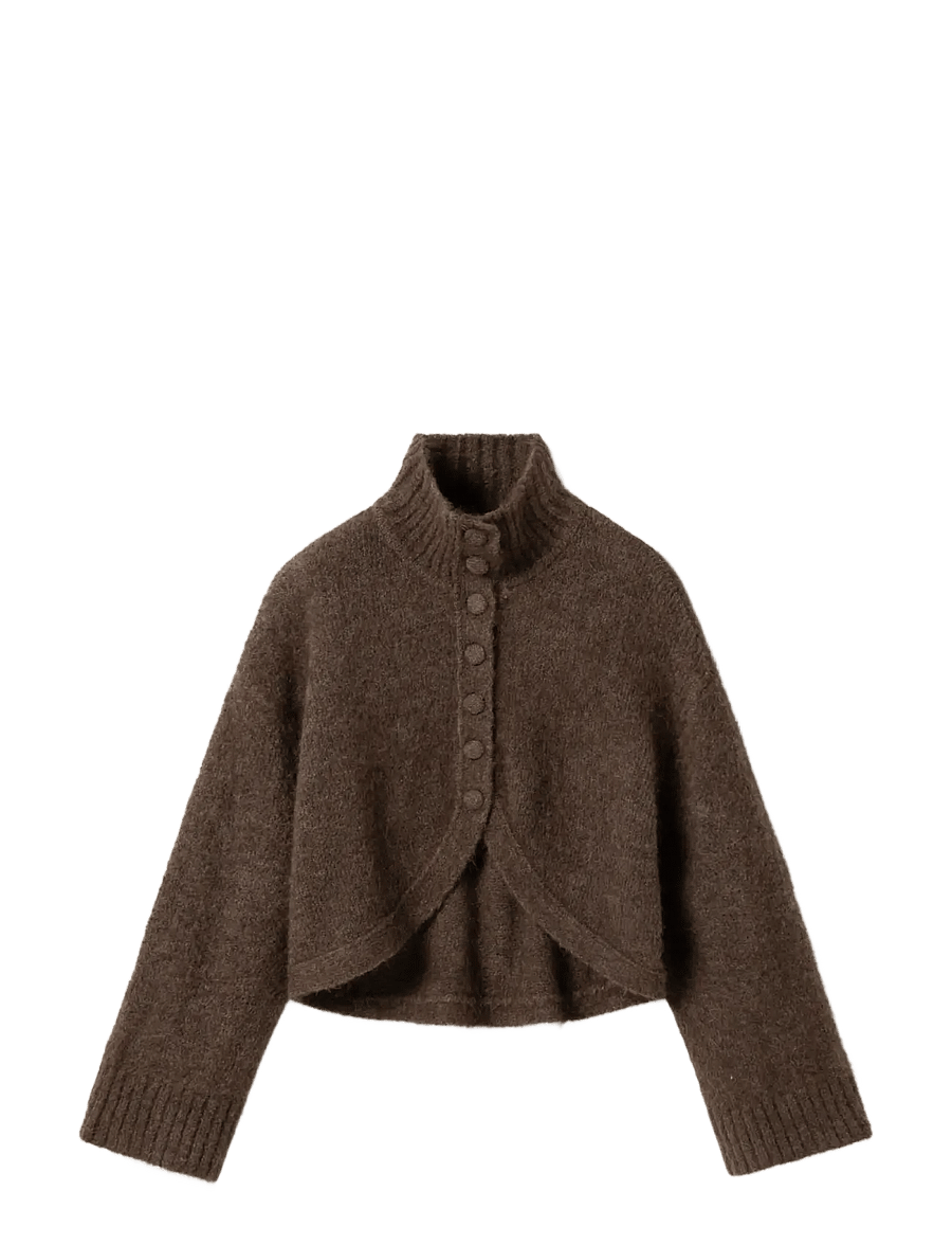 Noella - N-Margeaux Knit - rullekraver - timber brown melange - 2