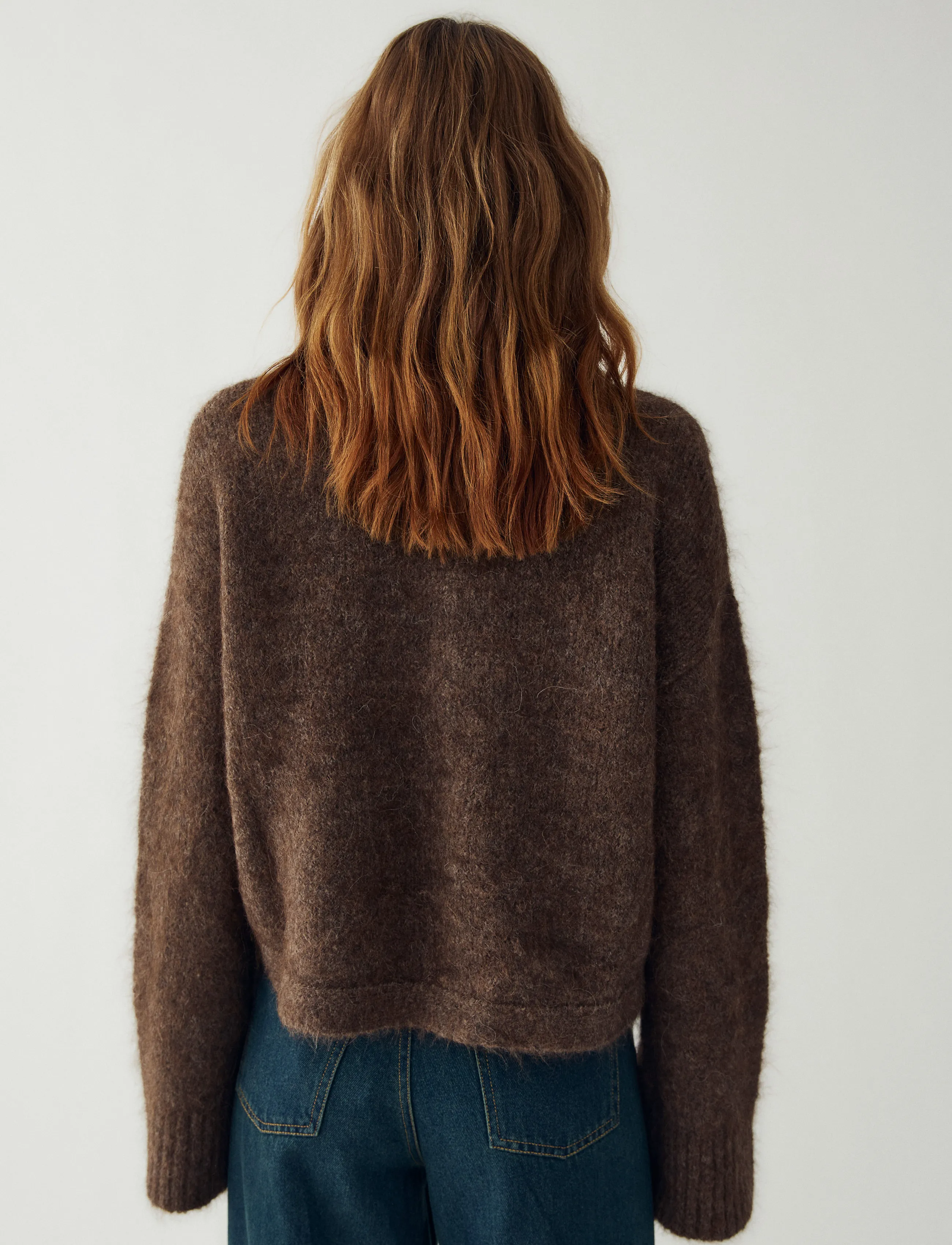 Noella - N-Margeaux Knit - rullekraver - timber brown melange - 4