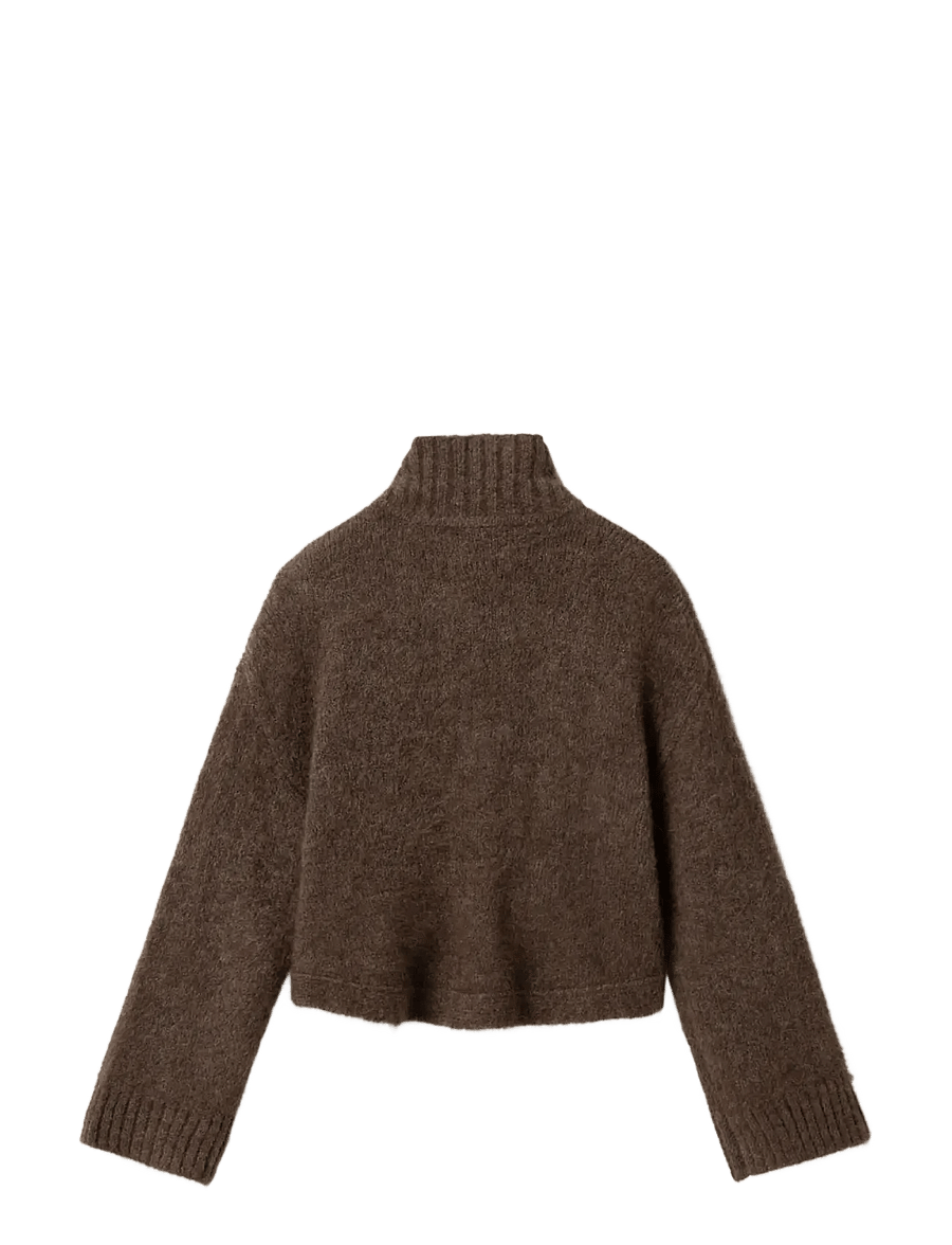 Noella - N-Margeaux Knit - rullekraver - timber brown melange - 3