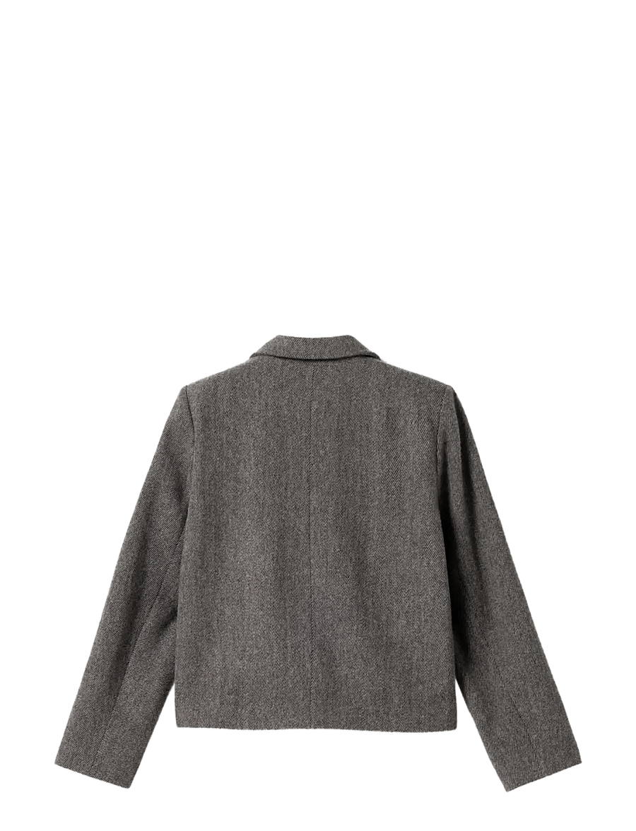 Noella - N-Laurica Jacket - korte blazere - grey brown mix - 2