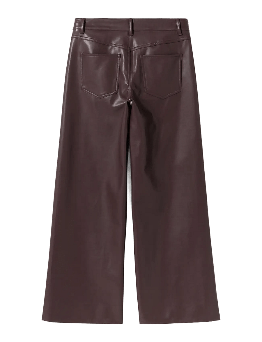 Noella - N-Melo MW Pants - leather trousers - cedar brown - 2